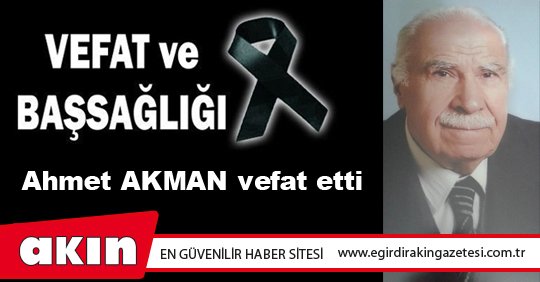 VEFAT ve BAŞSAĞLIĞI