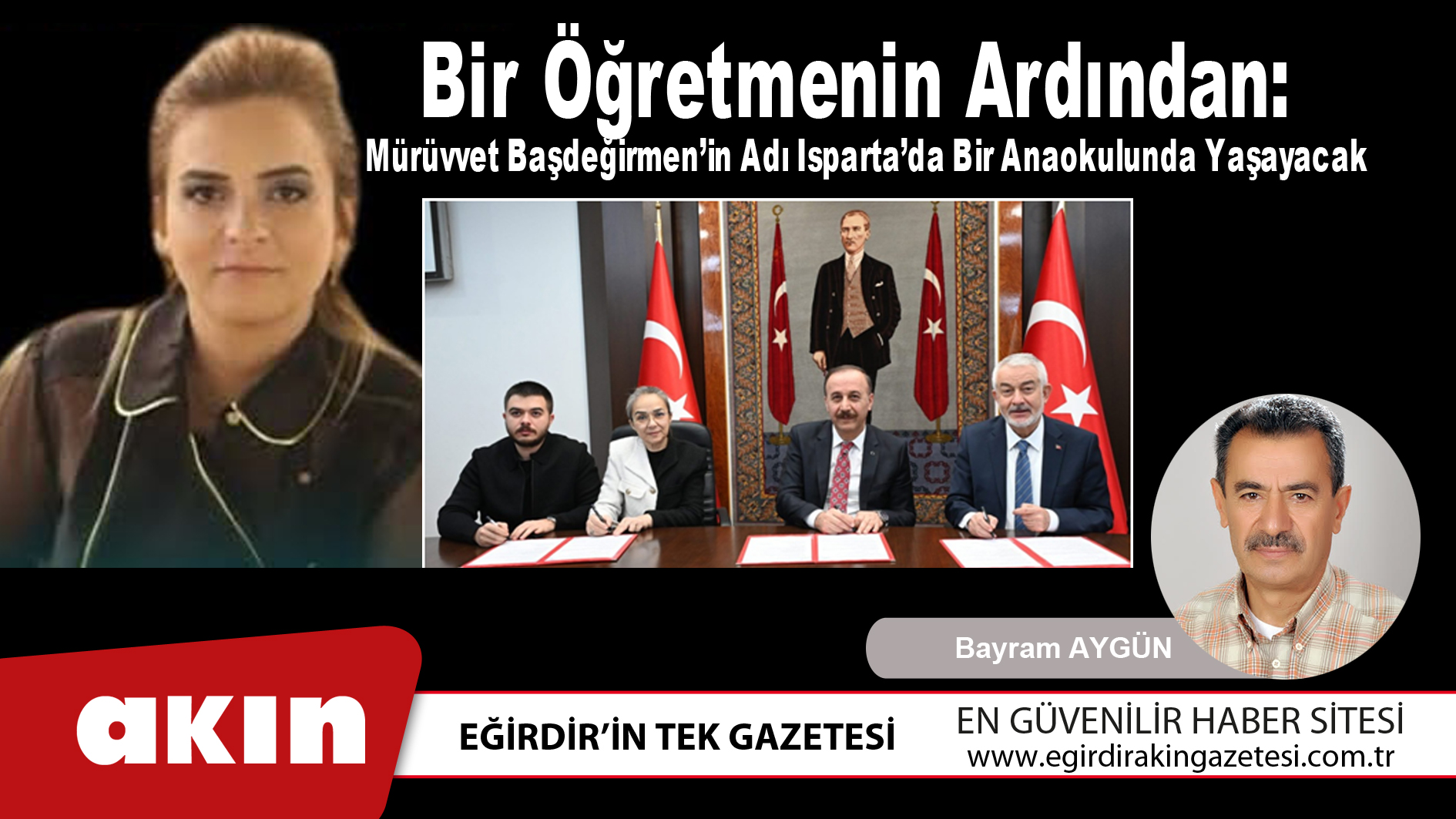 Mürüvvet Başdeğirmen’in Adı Isparta’da Bir Anaokulunda Yaşayacak