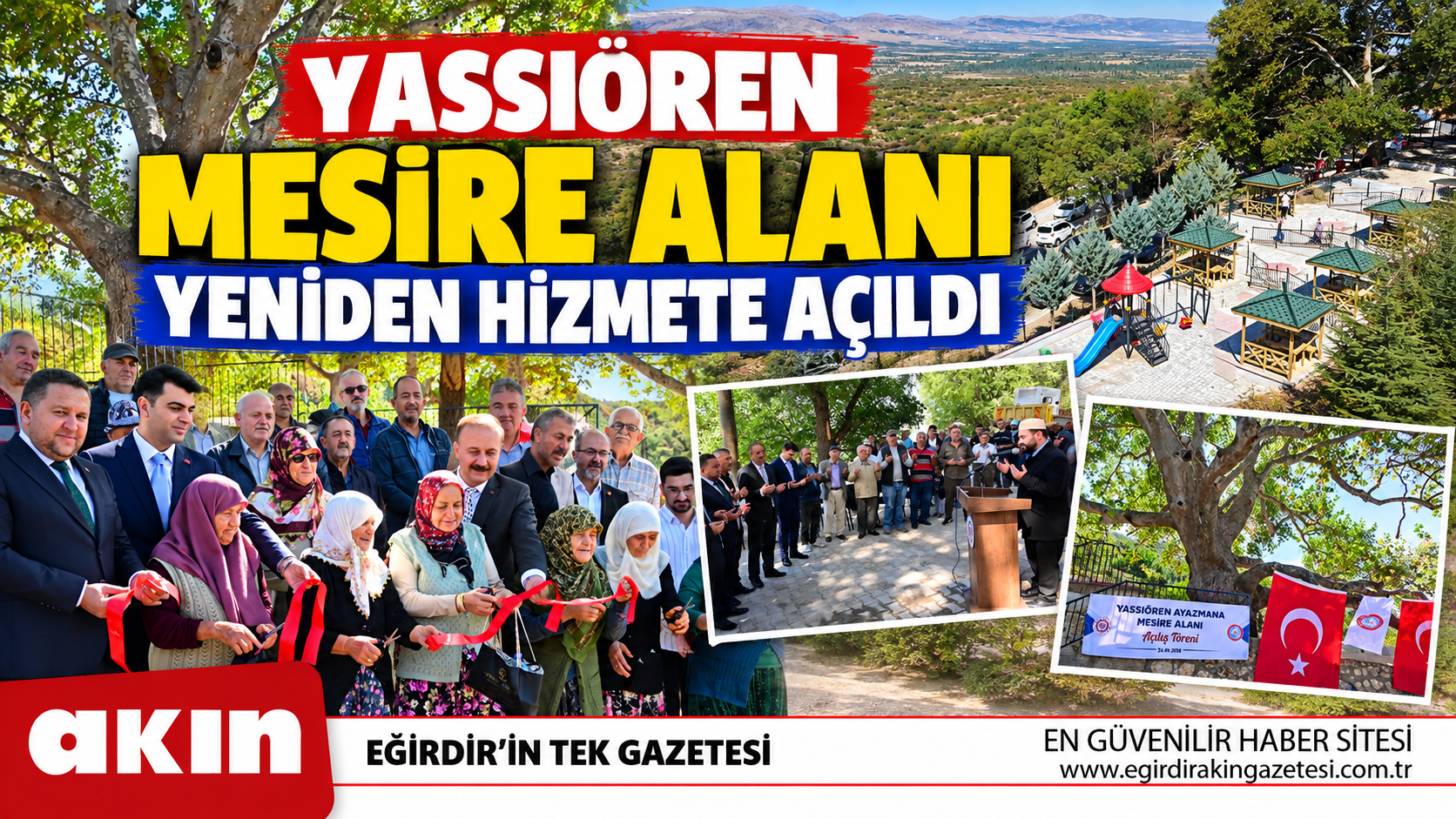 Yassıören Mesire Alanı Yeniden Hizmete Açıldı