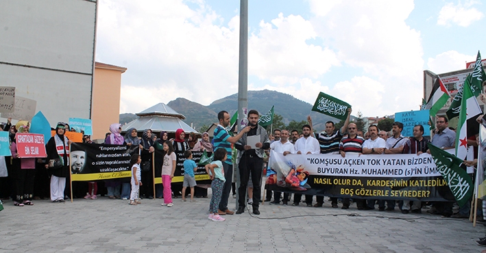 Isparta'da İsrail'e lanet yağdı...