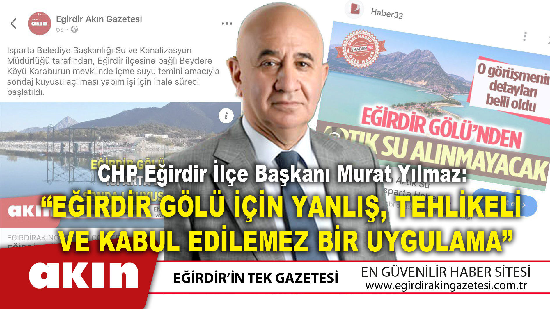 CHP Eğirdir İlçe Başkanı Murat Yılmaz'dan Açıklama