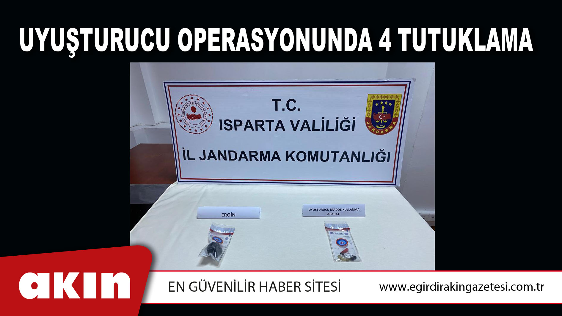 Uyuşturucu Operasyonunda 4 Tutuklama