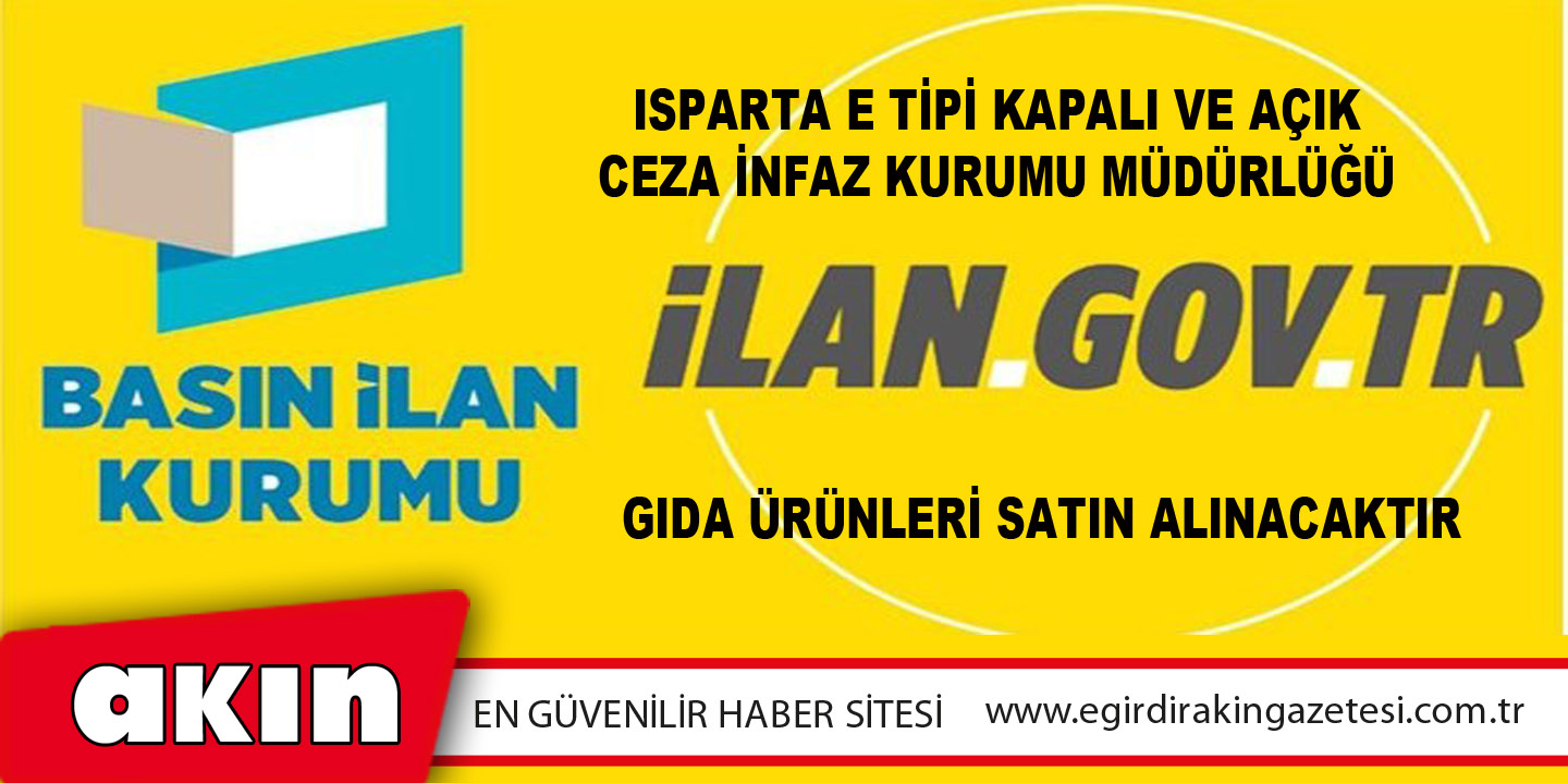 eğirdir haber,akın gazetesi,egirdir haberler,son dakika,Isparta E Tipi Kapalı Ve Açık Ceza İnfaz Kurumu Müdürlüğü