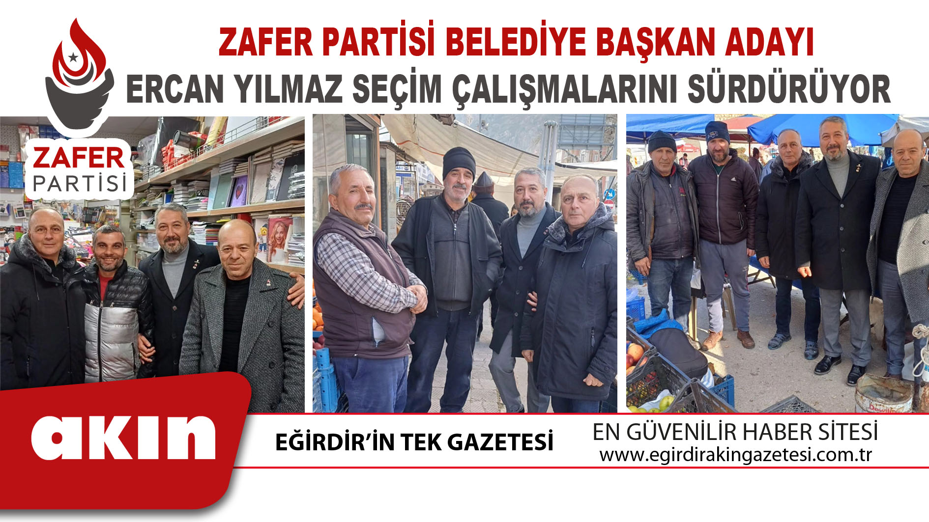 Zafer Partisi Belediye Başkan Adayı Ercan Yılmaz Seçim Çalışmalarını Sürdürüyor