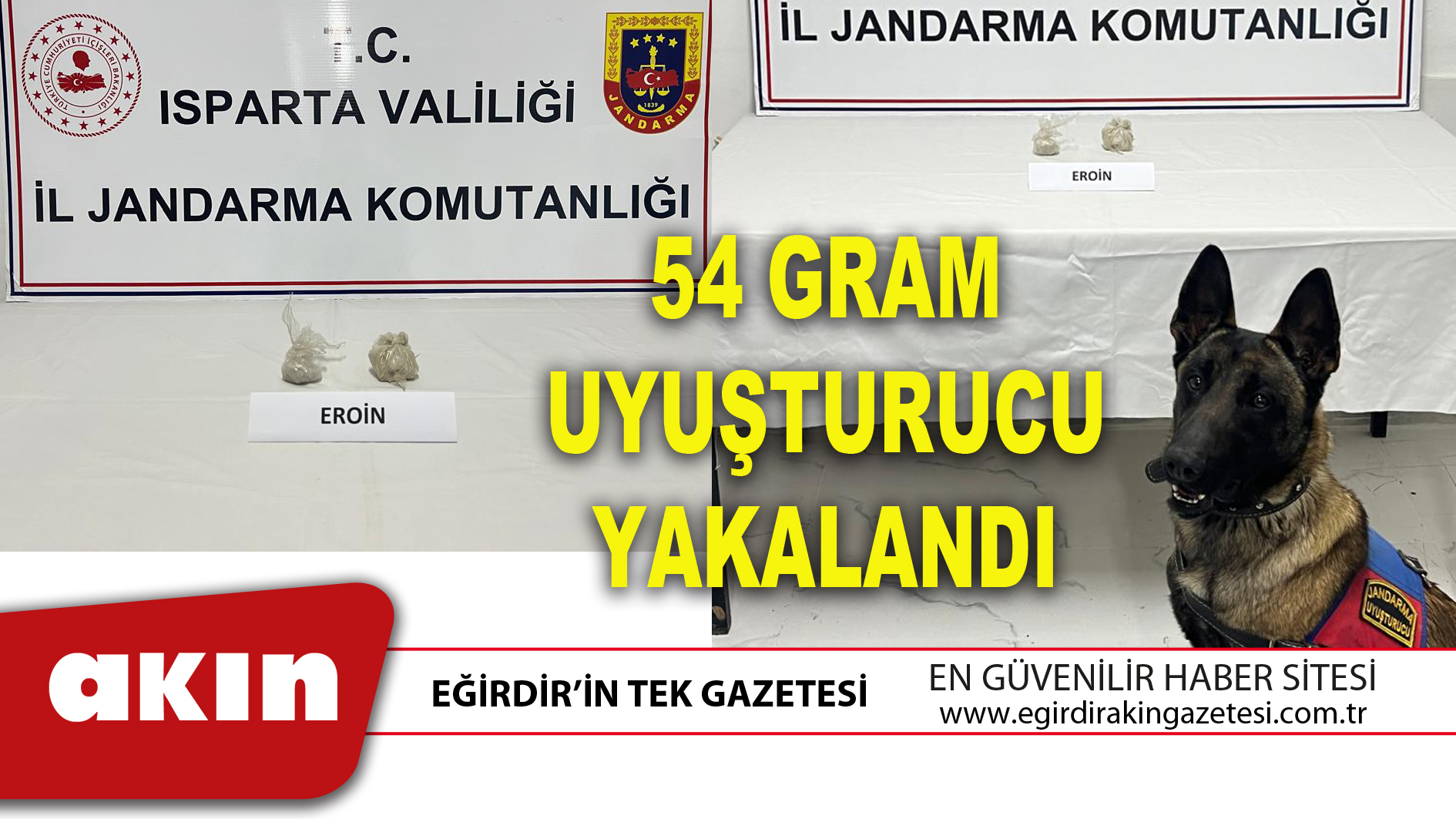 54 GRAM UYUŞTURUCU YAKALANDI