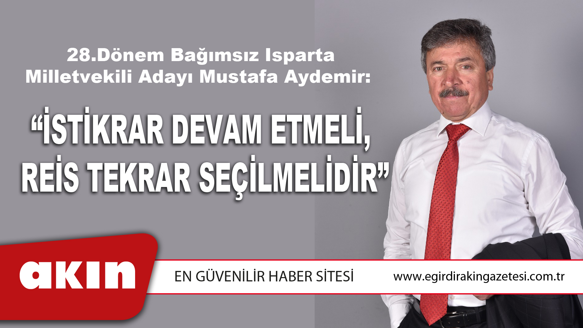 “İstikrar Devam Etmeli,  Reis Tekrar Seçilmelidir”