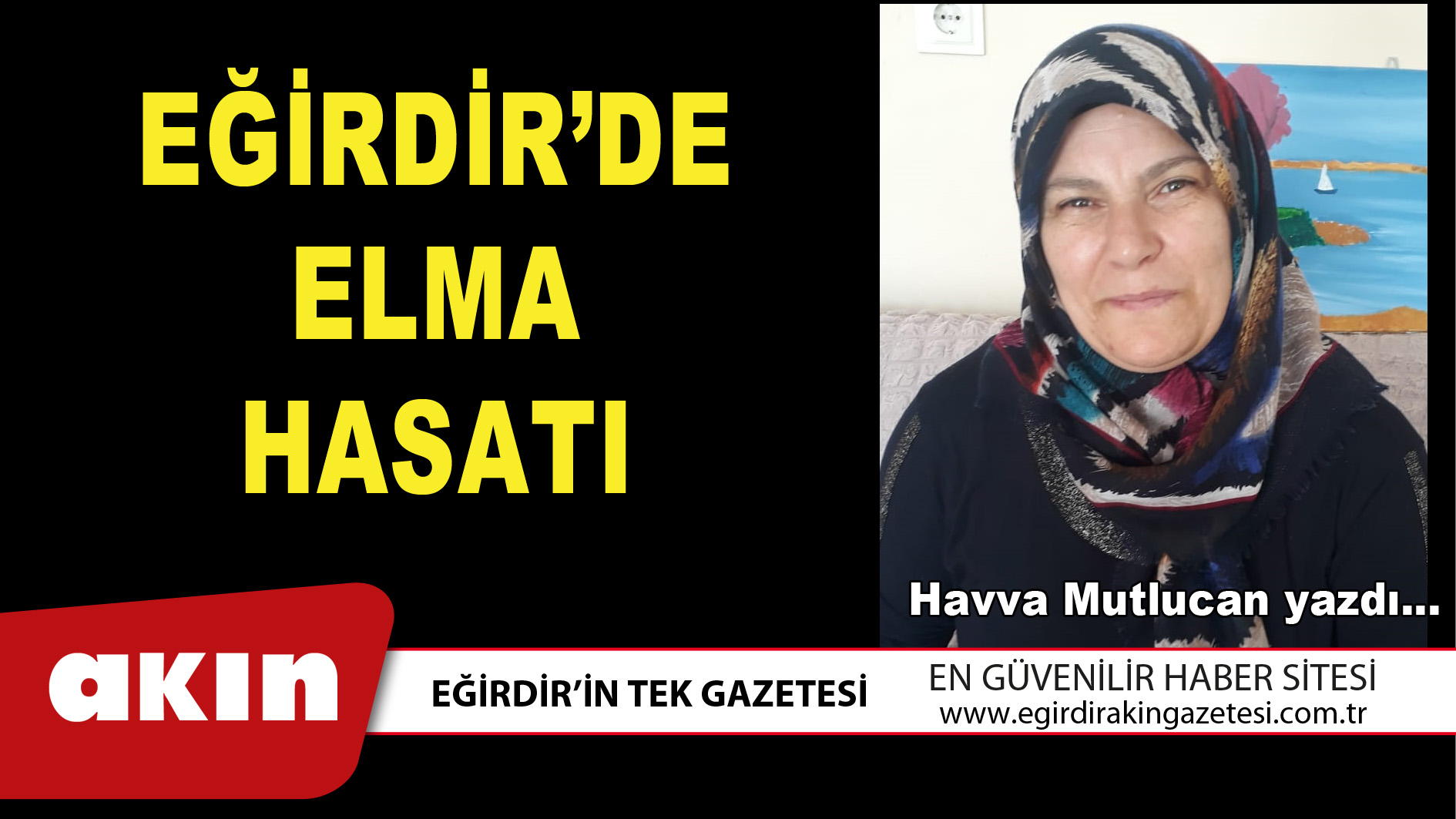 EĞİRDİR’DE ELMA HASATI
