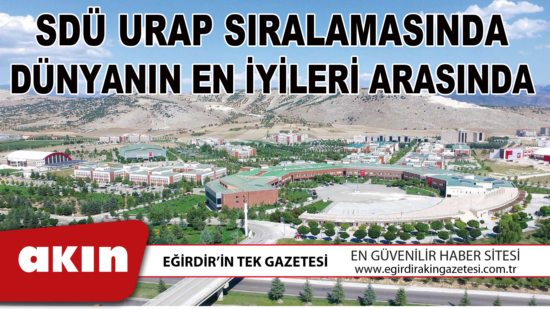 eğirdir haber,akın gazetesi,egirdir haberler,son dakika,SDÜ URAP SIRALAMASINDA DÜNYANIN EN İYİLERİ ARASINDA