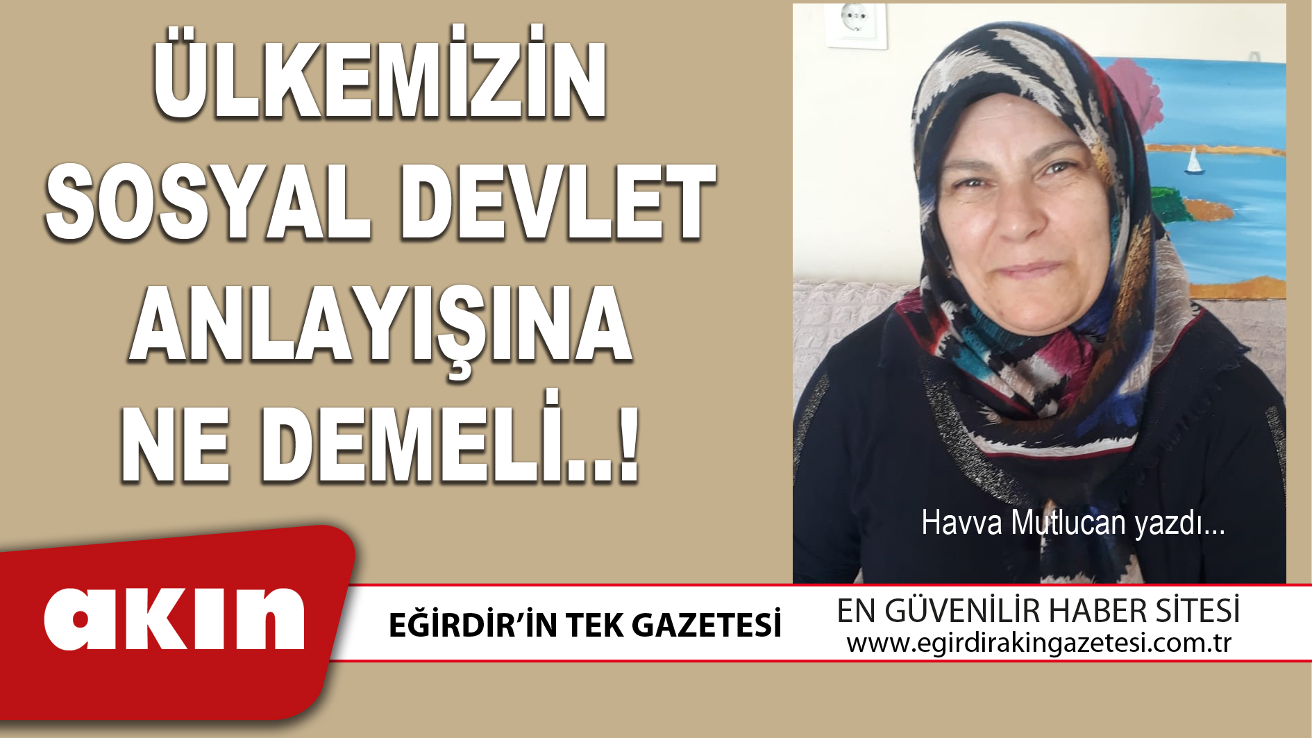 ÜLKEMİZİN SOSYAL DEVLET ANLAYIŞINA NE DEMELİ..!
