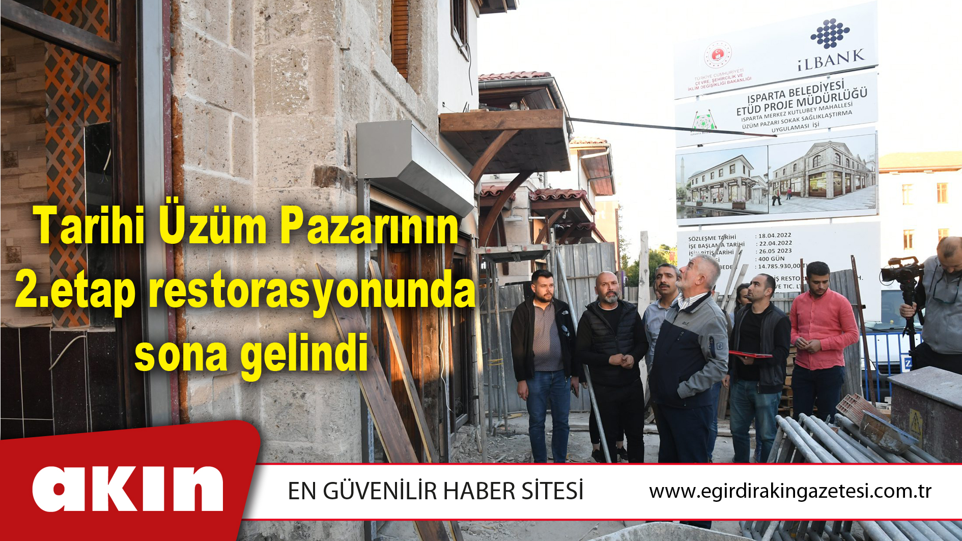 Tarihi Üzüm Pazarının 2.etap restorasyonunda sona gelindi