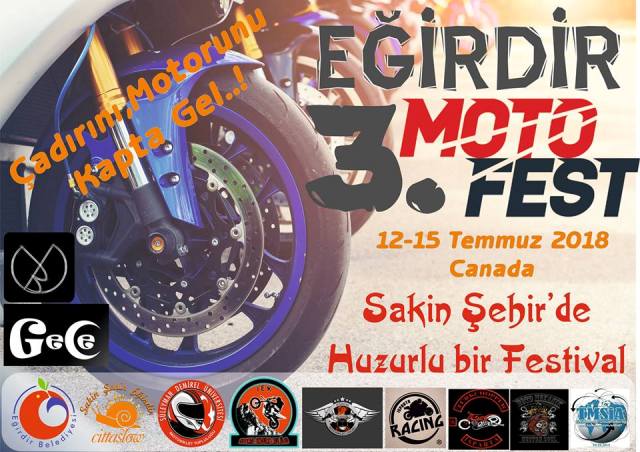 Motosiklet tutkunları Eğirdir'de buluşacak