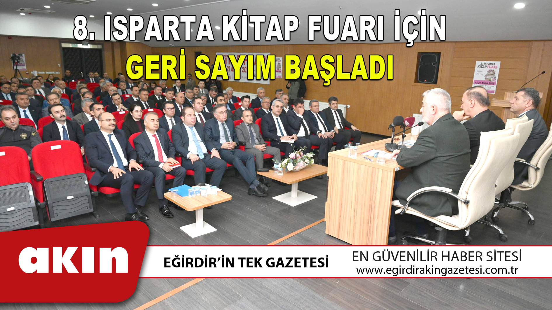8.ISPARTA KİTAP FUARI İÇİN GERİ SAYIM BAŞLADI
