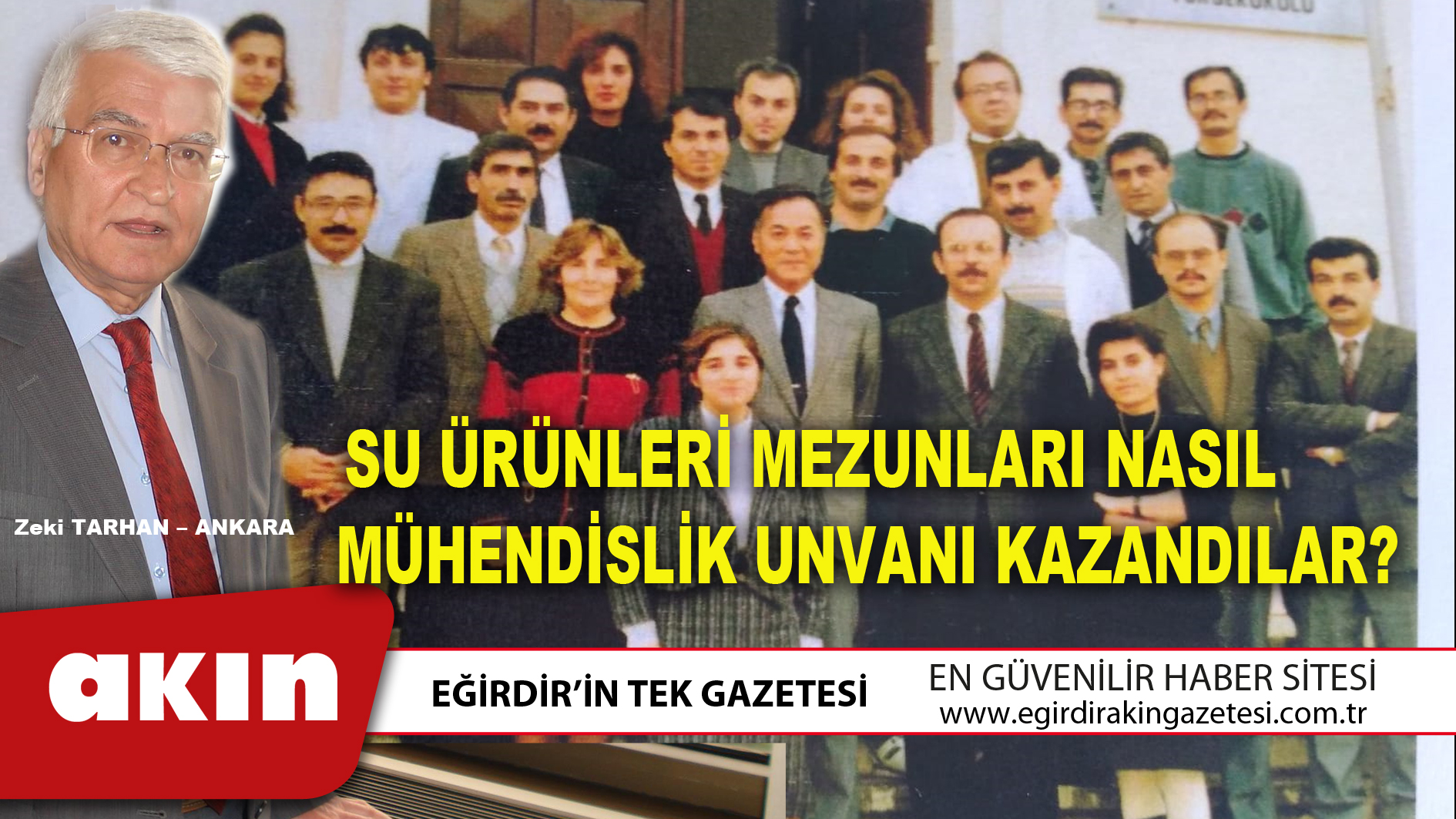 SU ÜRÜNLERİ MEZUNLARI NASIL  MÜHENDİSLİK UNVANI KAZANDILAR? (BÖLÜM:4)