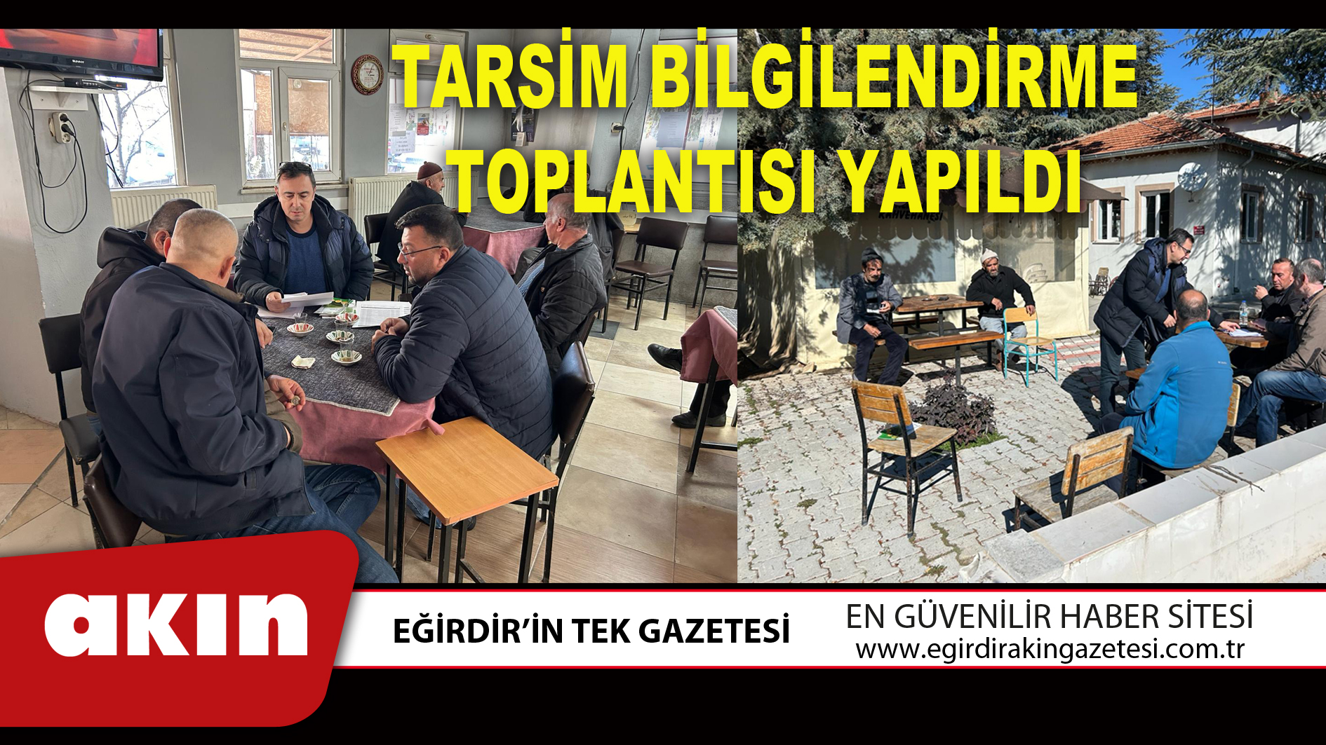 TARSİM BİLGİLENDİRME TOPLANTISI YAPILDI