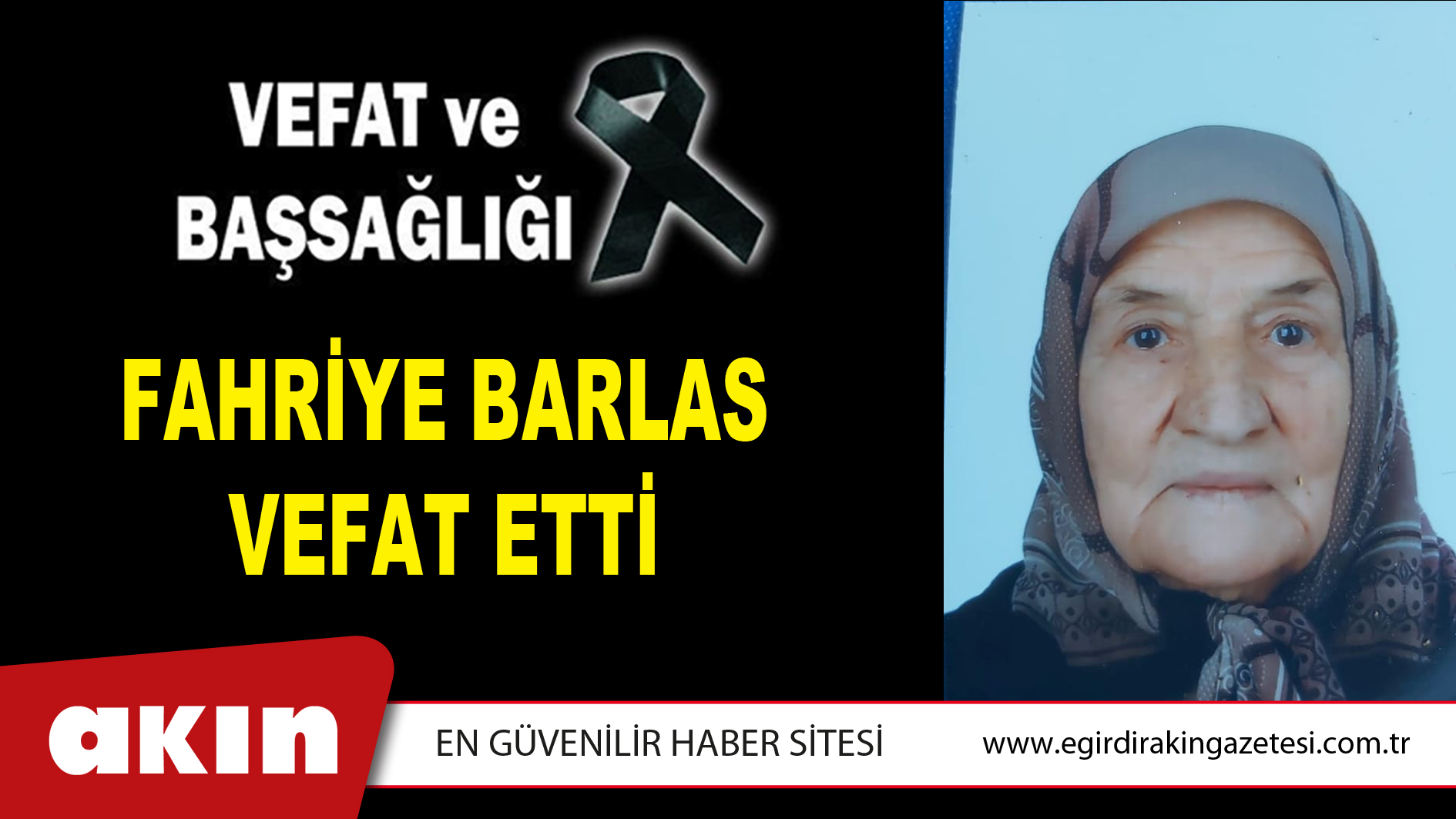 Fahriye Barlas Vefat Etti