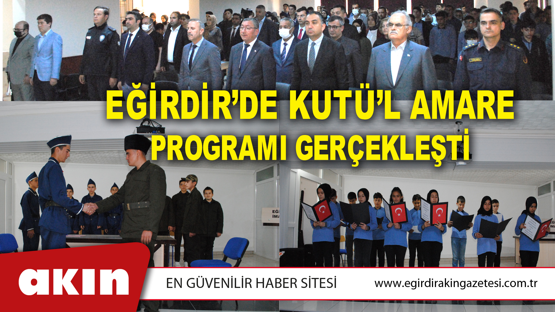 EĞİRDİR’DE KUTÜ’L AMARE PROGRAMI GERÇEKLEŞTİ