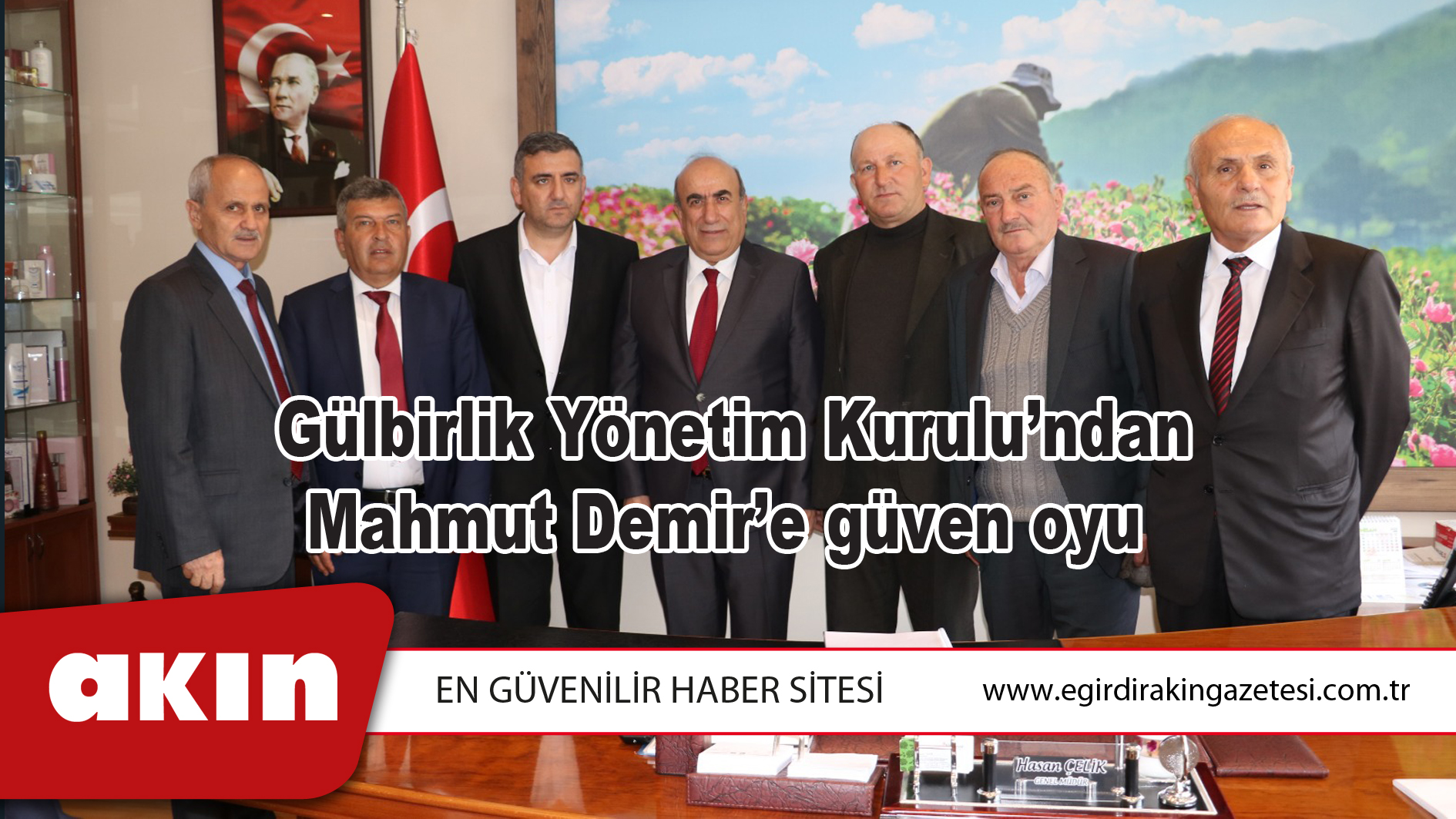 Gülbirlik Yönetim Kurulu’ndan  Mahmut Demir’e güven oyu  