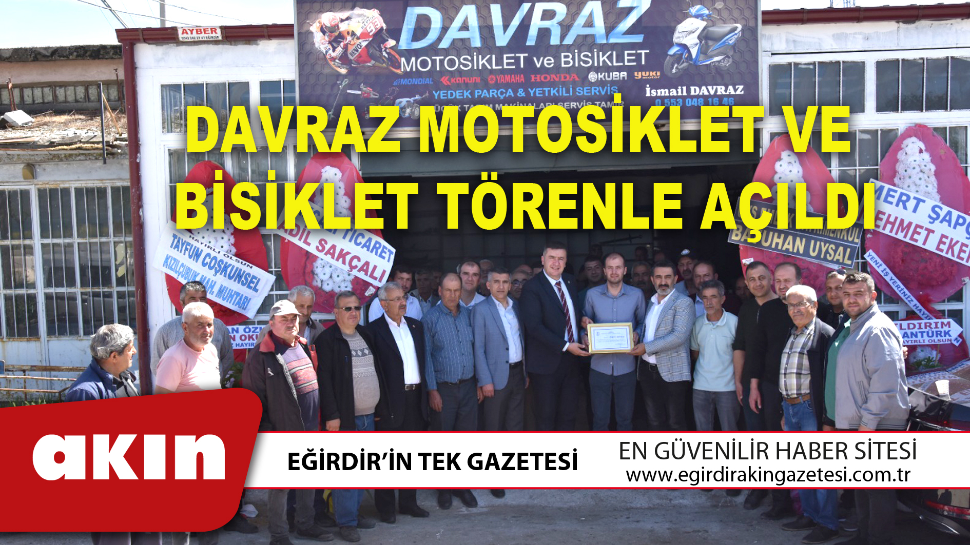 DAVRAZ MOTOSİKLET VE BİSİKLET TÖRENLE AÇILDI