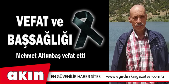 VEFAT ve BAŞSAĞLIĞI