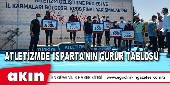 Atletizmde Isparta'nın Gurur Tablosu 