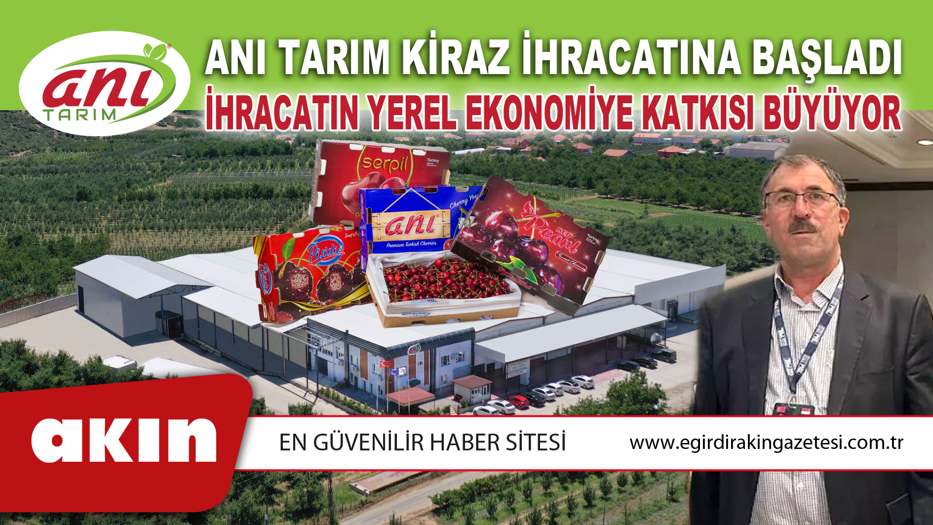 ANI TARIM Kiraz İhracatına Başladı