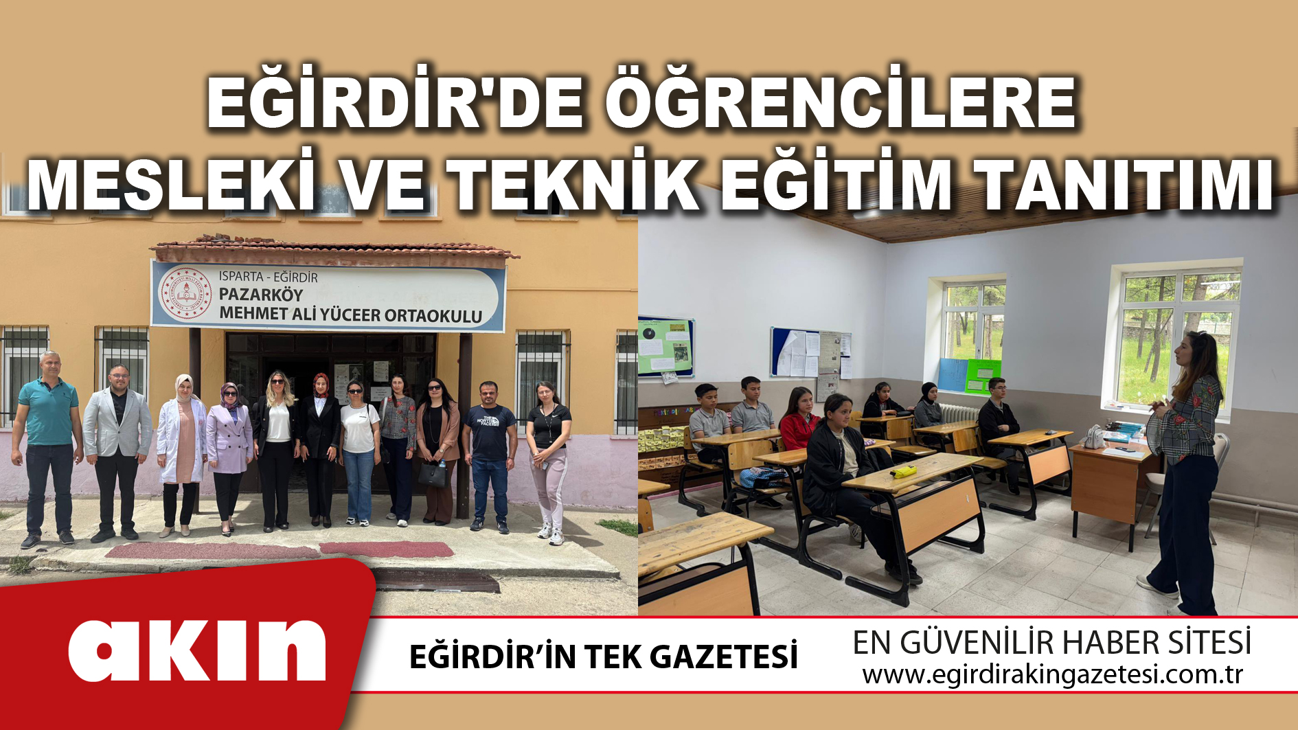 eğirdir haber,akın gazetesi,egirdir haberler,son dakika,Ortaokullara Bilgilendirme Ziyareti
