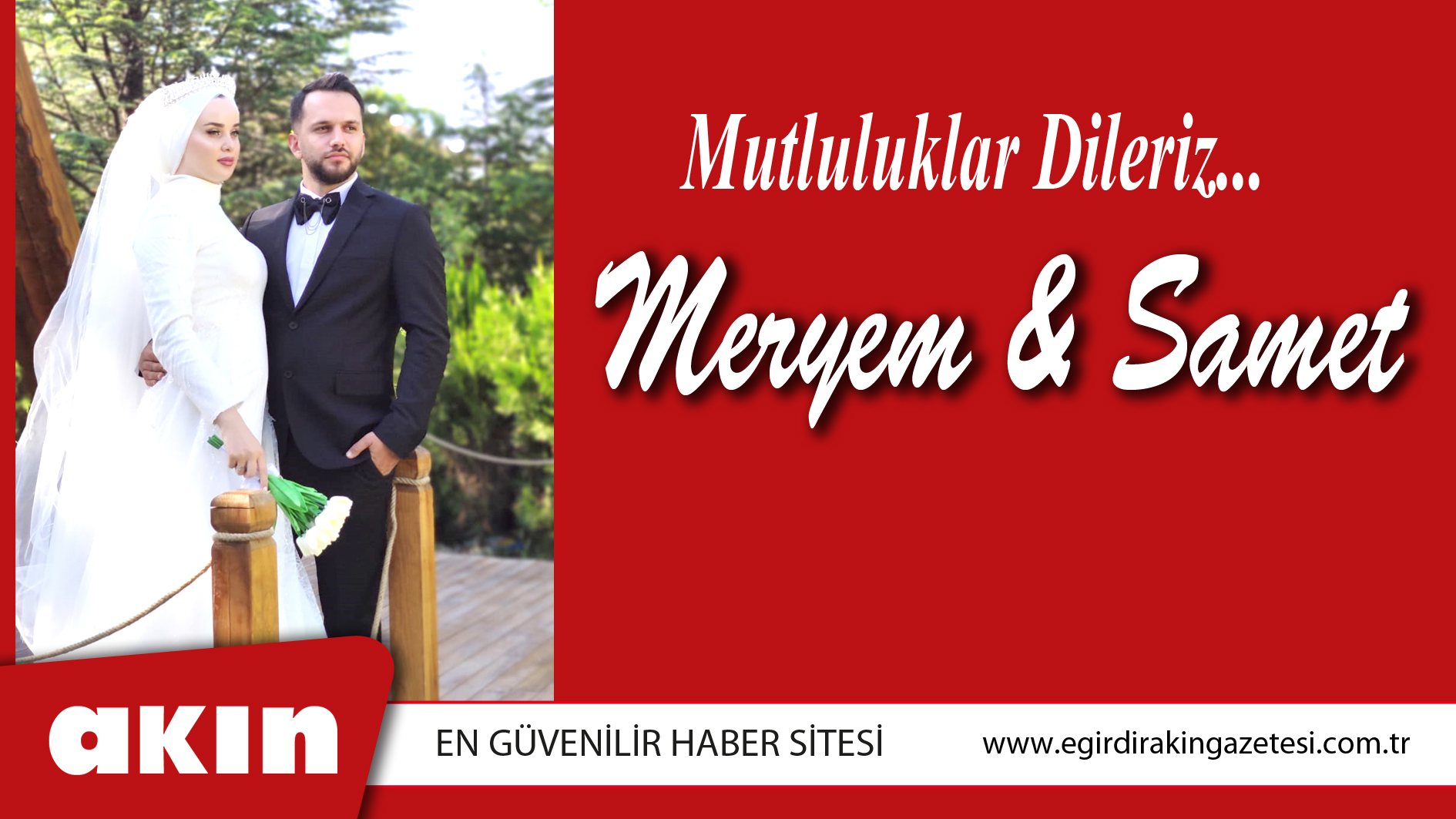 Meryem & Samet Mutluluklar Dileriz