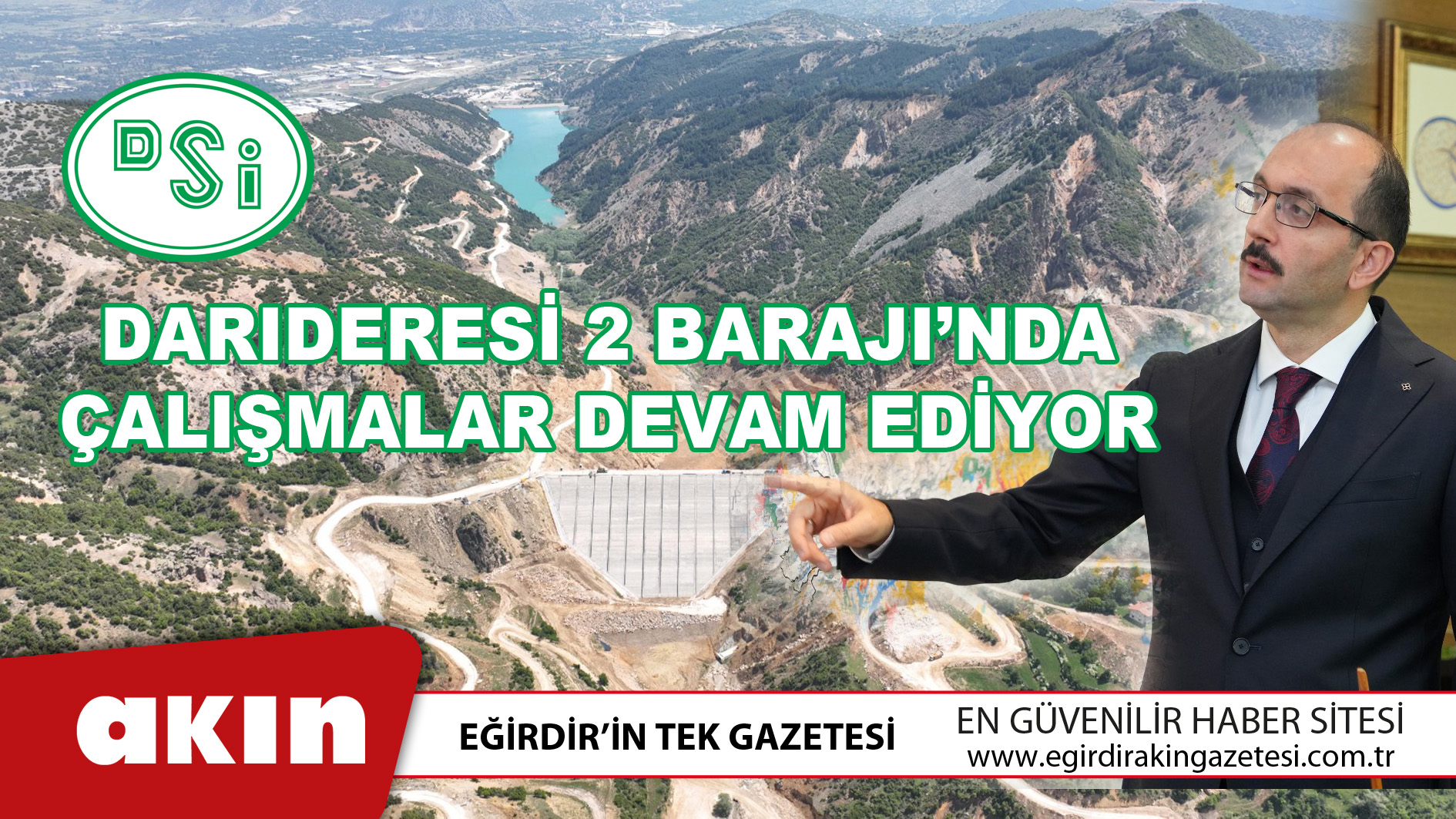 Darıderesi 2 Barajı’nda Çalışmalar Devam Ediyor