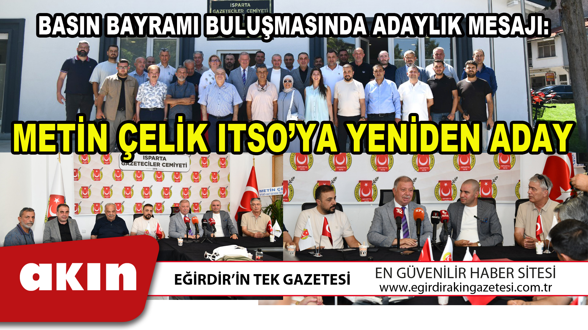 METİN ÇELİK ITSO’YA YENİDEN ADAY