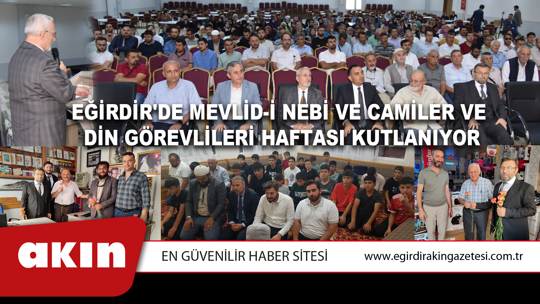 Eğirdir'de Mevlid-İ Nebi Ve Camiler Ve Din Görevlileri Haftası Kutlanıyor