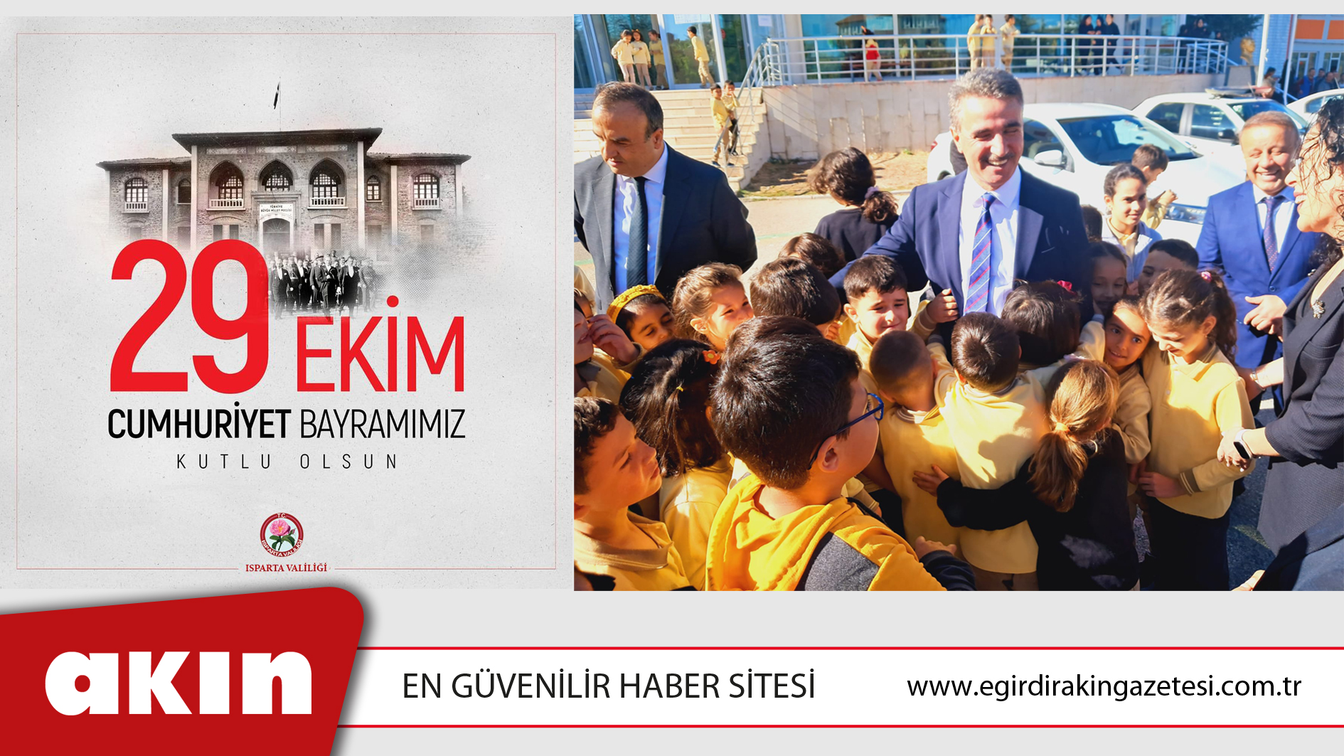 ISPARTA VALİSİ AYDIN BARUŞ’UN 29 EKİM CUMHURİYET BAYRAMI MESAJI