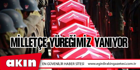 MİLLETÇE YÜREĞİMİZ YANIYOR 