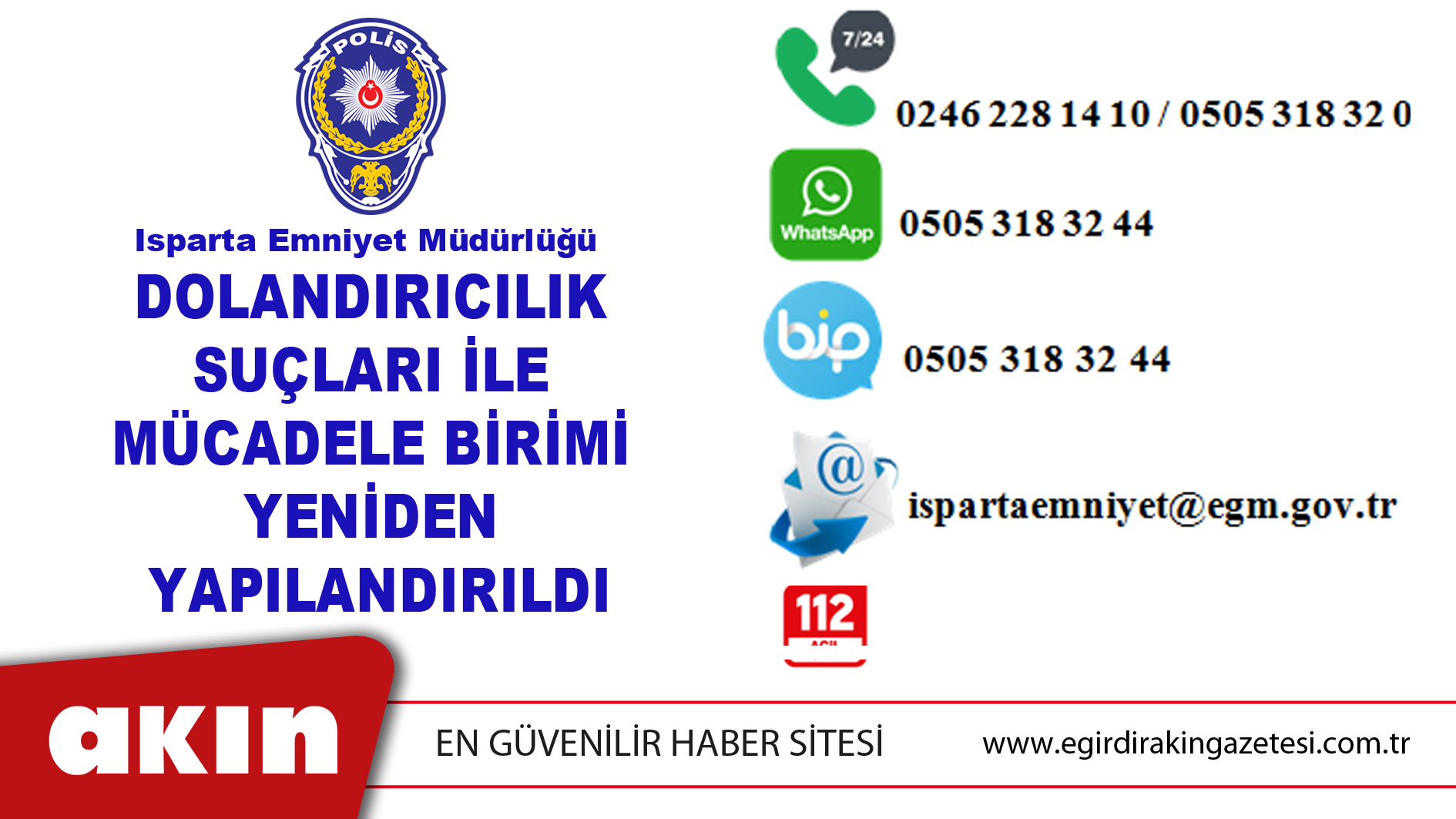 Dolandırıcılık Suçları İle Mücadele Birimi Yeniden Yapılandırıldı