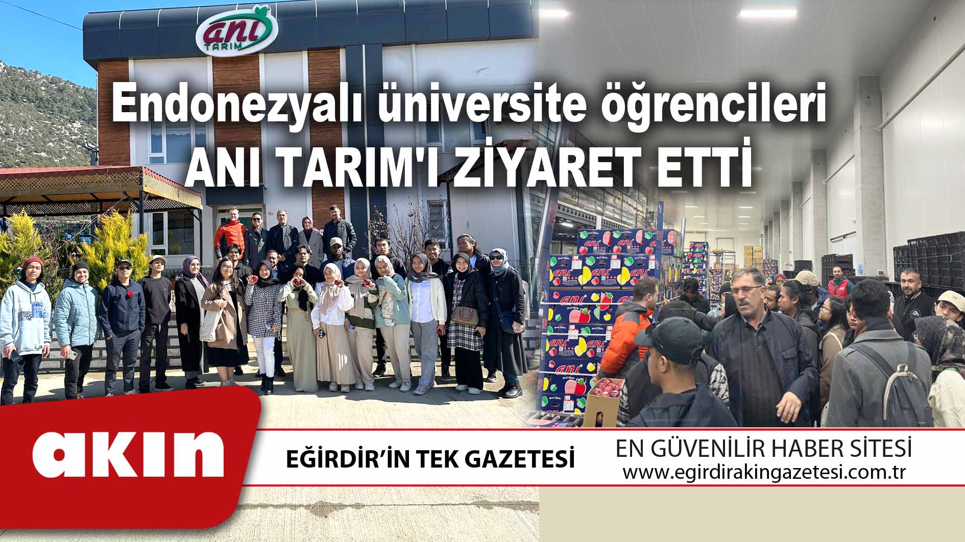 Endonezyalı üniversite öğrencileri Anı Tarım'ı Ziyaret Etti