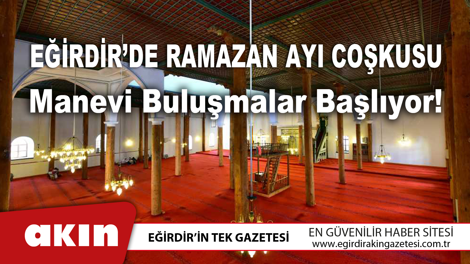 Eğirdir’de Ramazan Ayı Coşkusu