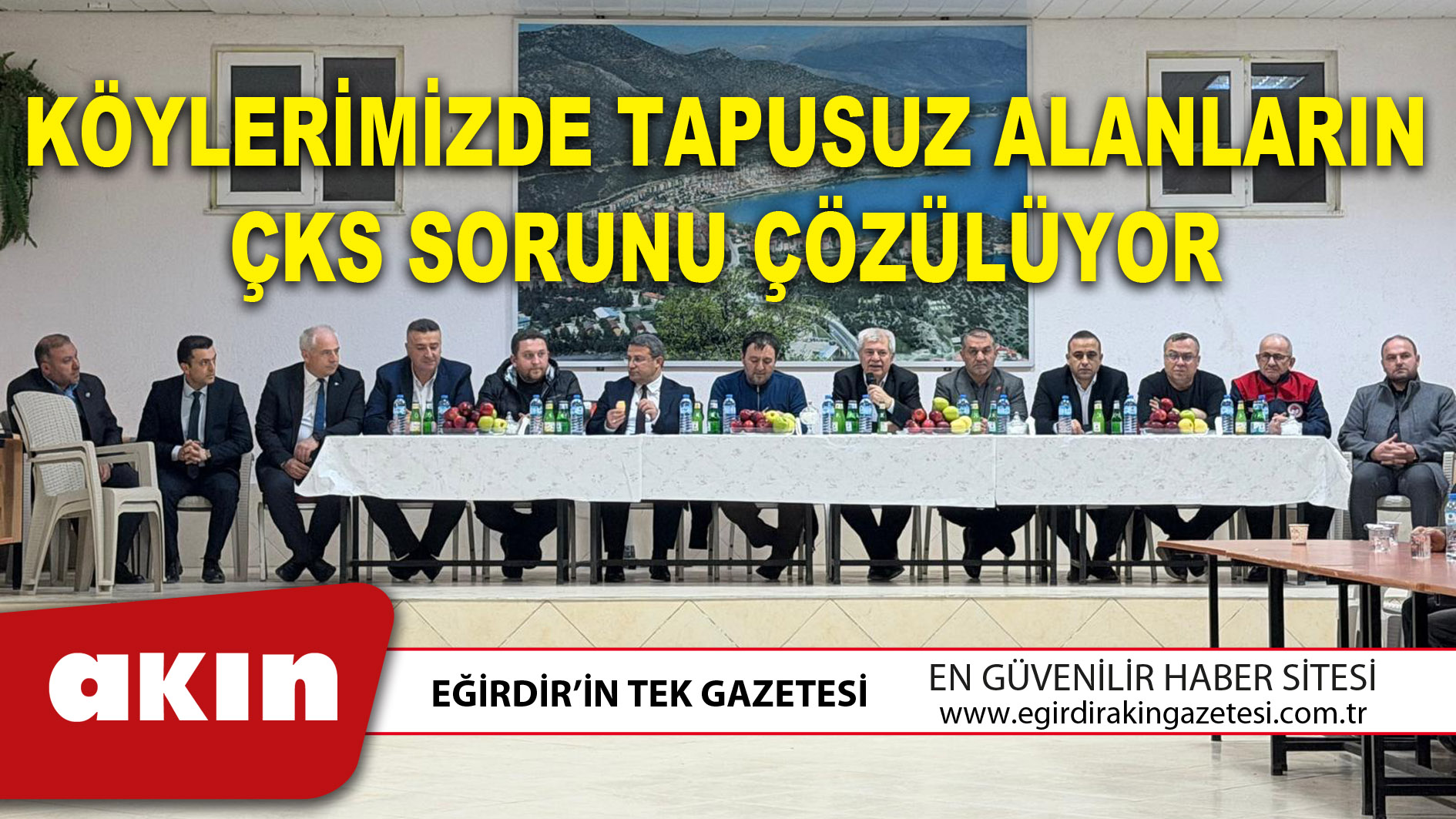 KÖYLERİMİZDE TAPUSUZ ALANLARIN ÇKS SORUNU ÇÖZÜLÜYOR