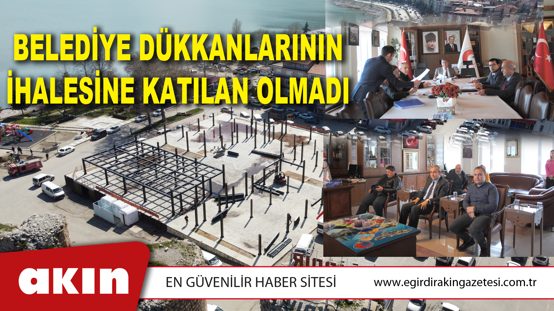 BELEDİYE DÜKKANLARININ İHALESİNE KATILAN OLMADI