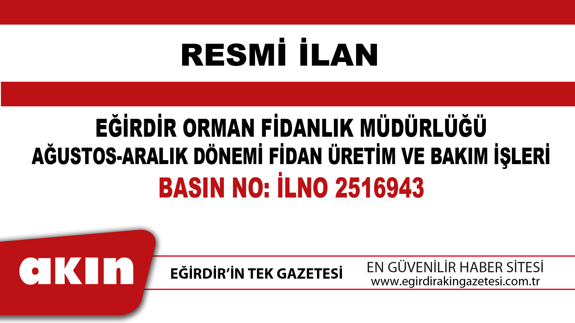 eğirdir haber,akın gazetesi,egirdir haberler,son dakika,EĞİRDİR ORMAN FİDANLIK MÜDÜRLÜĞÜ AĞUSTOS-ARALIK DÖNEMİ FİDAN ÜRETİM VE BAKIM İŞLERİ