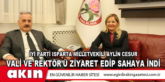 Vali Ve Rektör’ü Ziyaret Edip Sahaya İndi