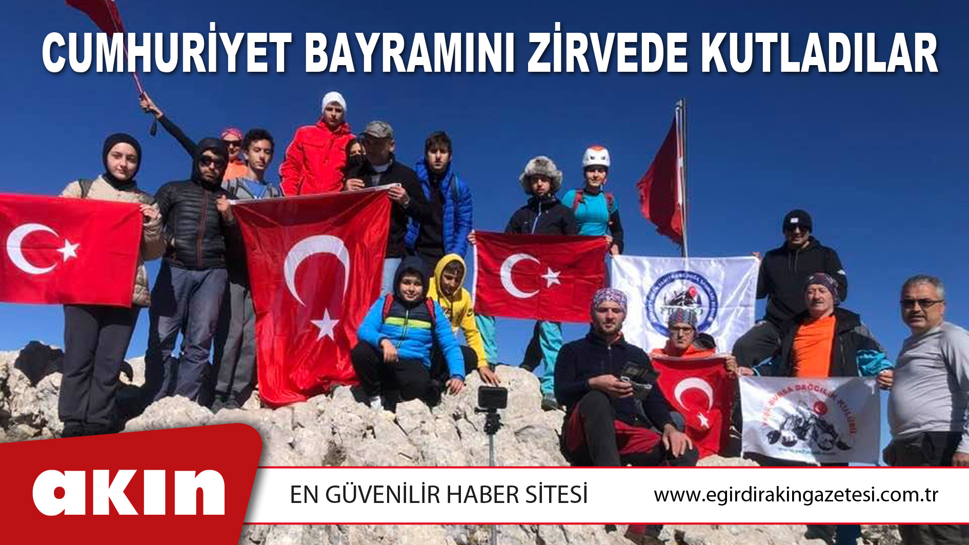 Cumhuriyet Bayramını Zirvede Kutladılar