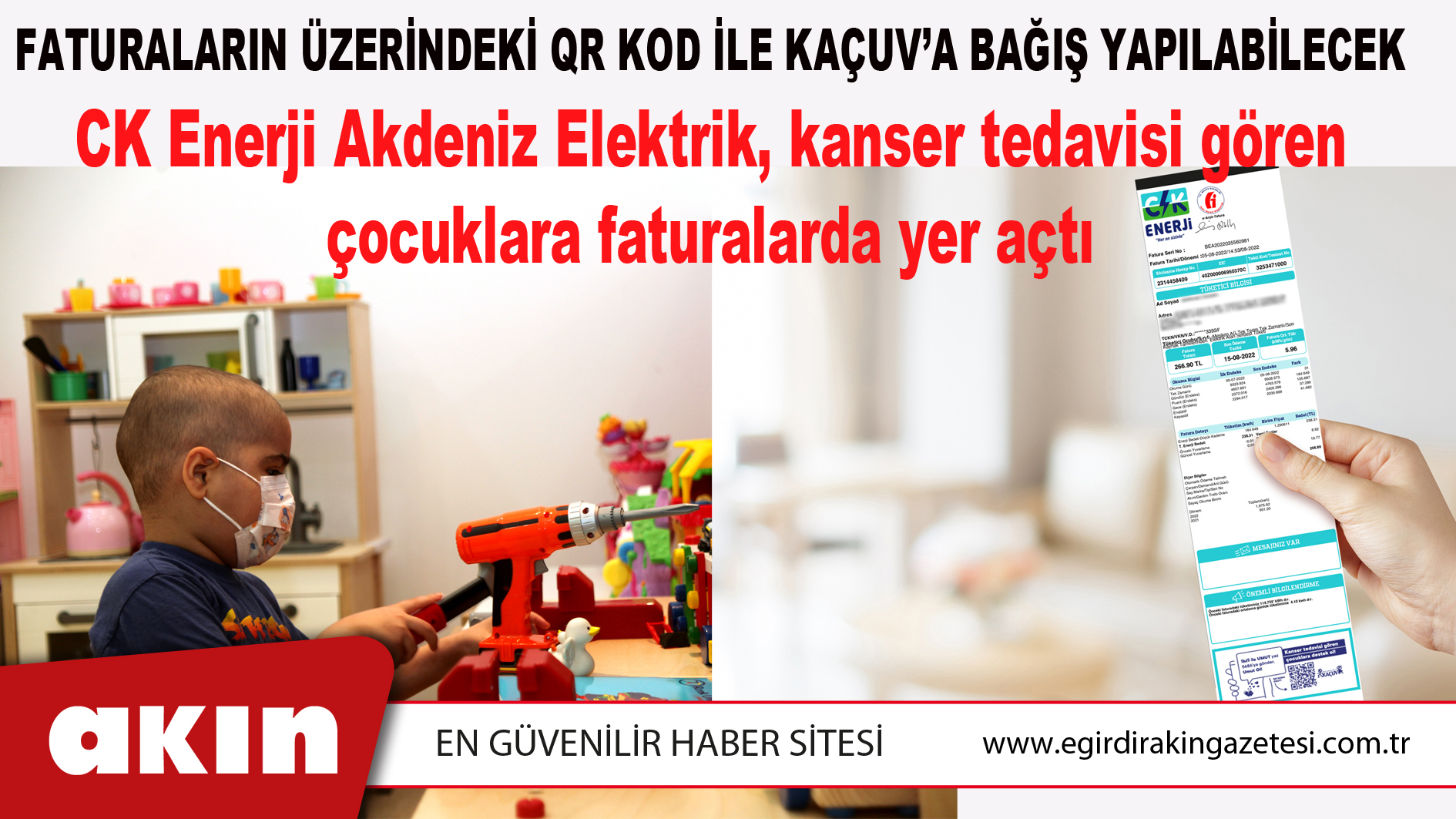 FATURALARIN ÜZERİNDEKİ QR KOD İLE KAÇUV’A BAĞIŞ YAPILABİLECEK