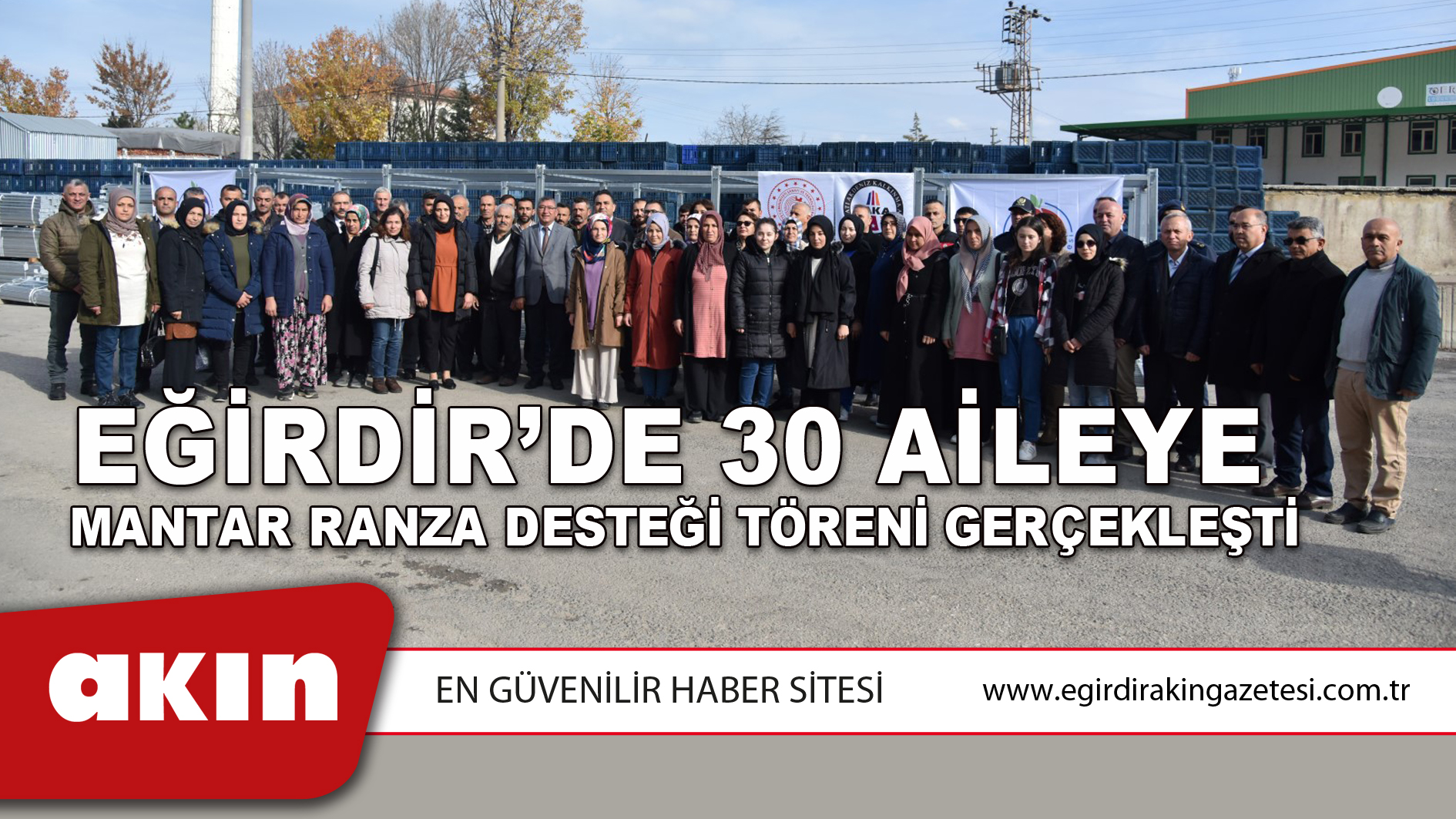 Eğirdir’de 30 Aileye Mantar Ranza Desteği Töreni Gerçekleşti
