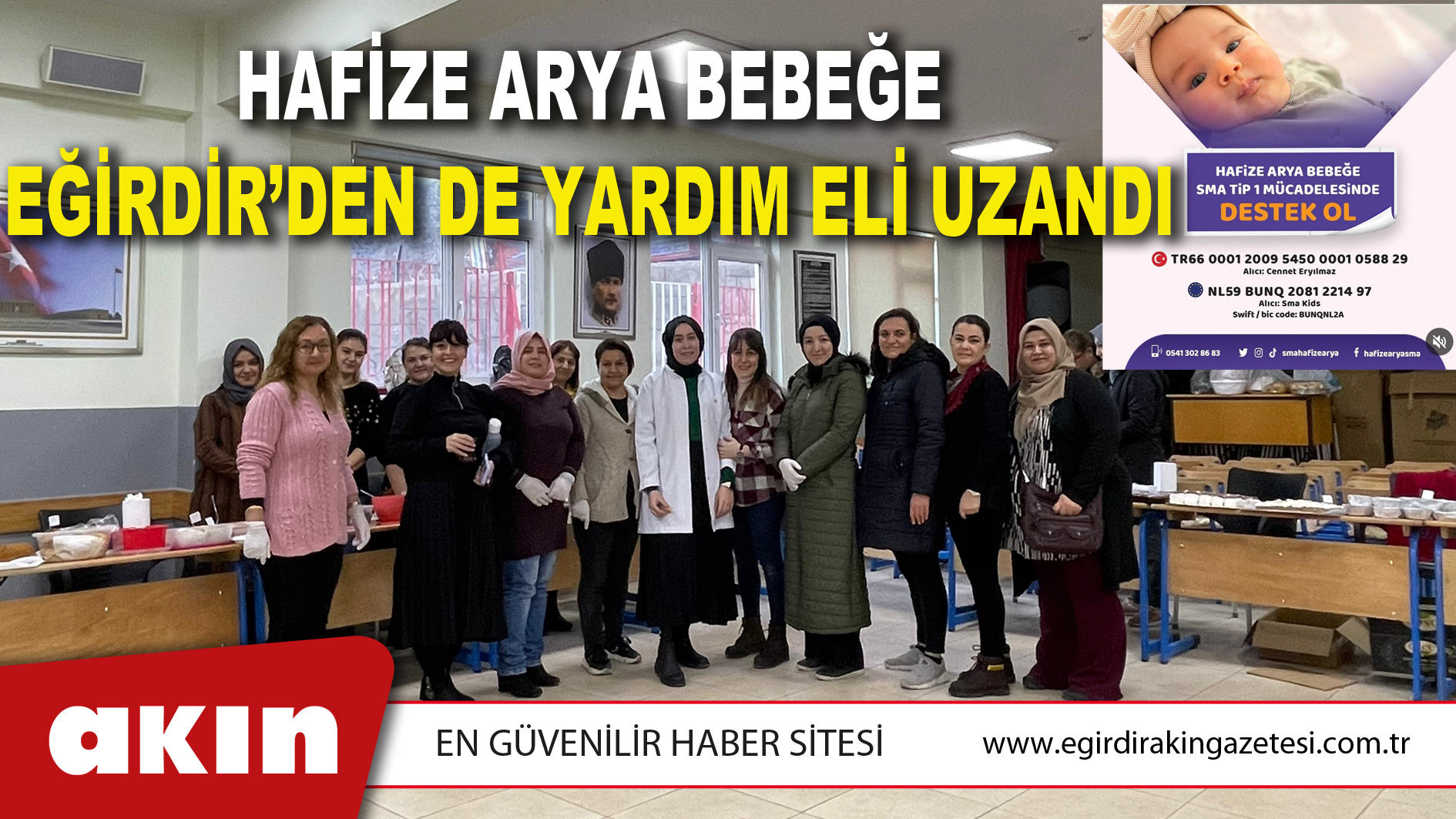 HAFİZE ARYA BEBEĞE EĞİRDİR’DEN DE YARDIM ELİ UZANDI