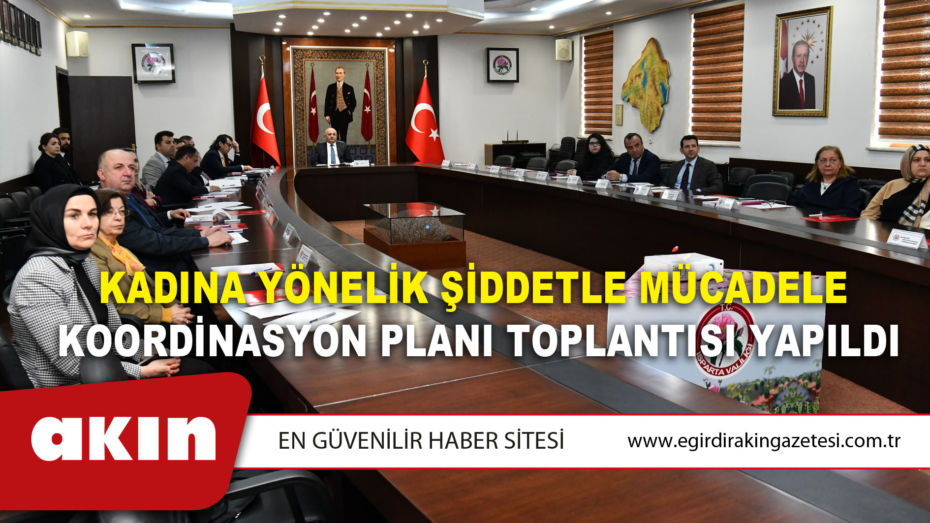 Kadına Yönelik Şiddetle Mücadele  Koordinasyon Planı Toplantısı Yapıldı