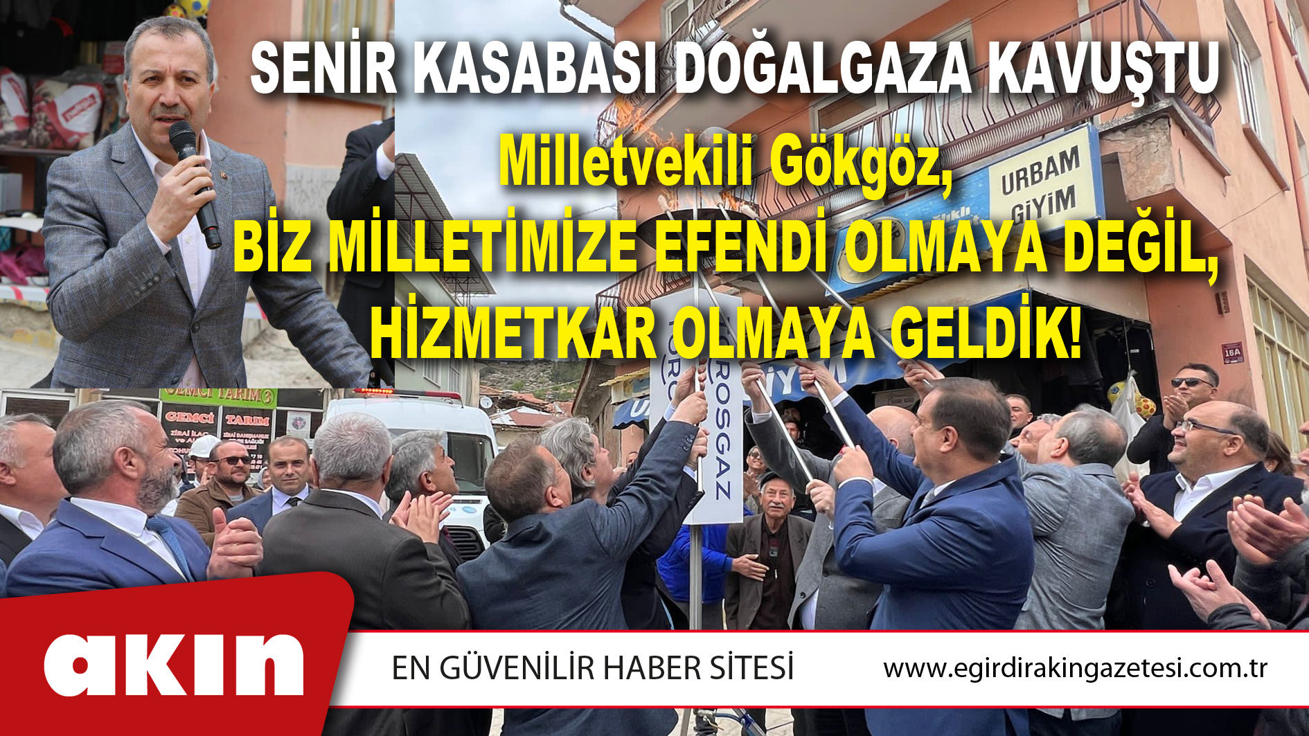 SENİR KASABASI DOĞALGAZA KAVUŞTU