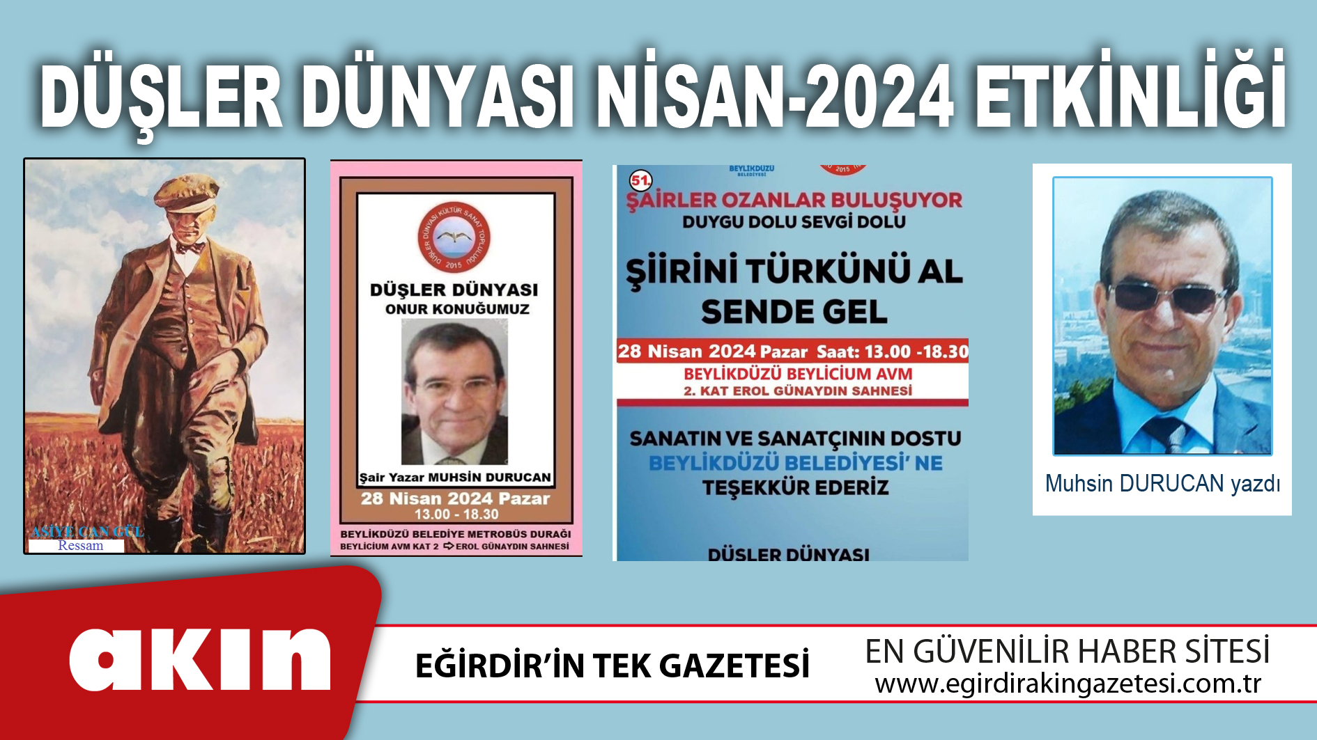 eğirdir haber,akın gazetesi,egirdir haberler,son dakika,Düşler Dünyası Nisan-2024 Etkinliği