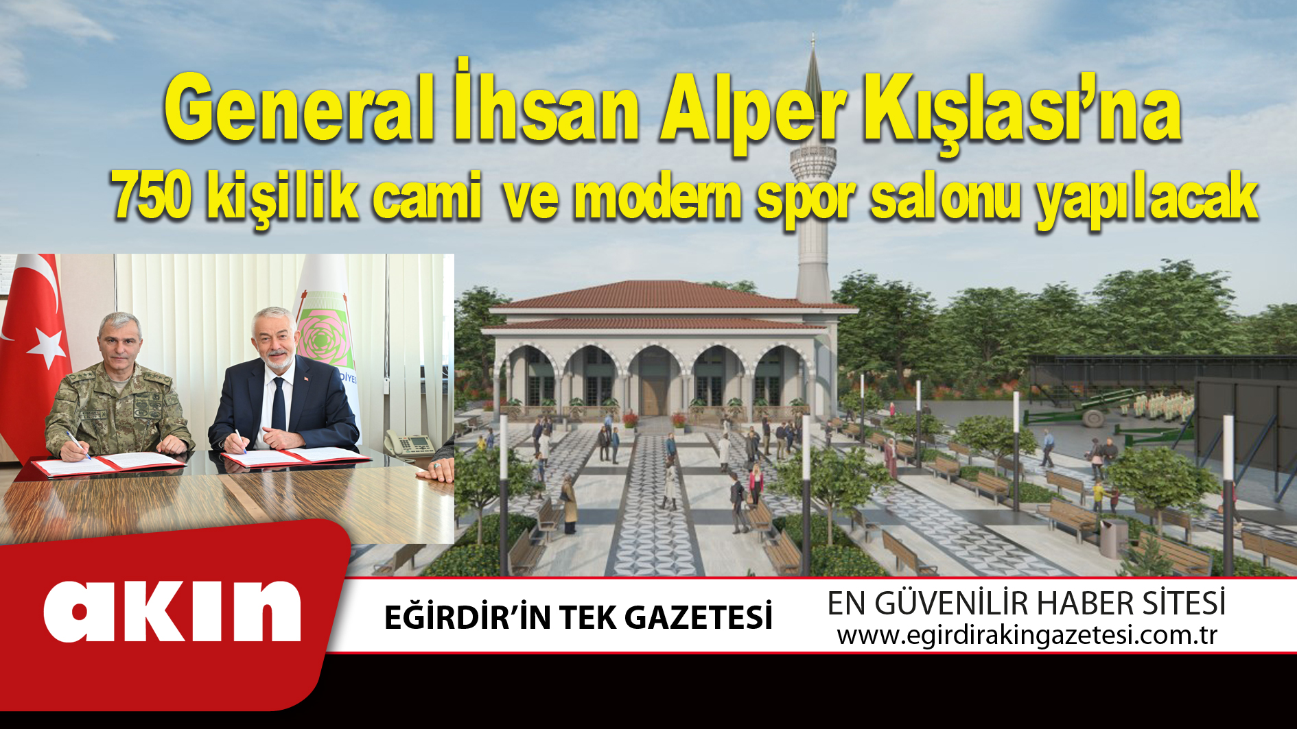 General İhsan Alper Kışlası’na 750 kişilik cami ve modern spor salonu yapılacak