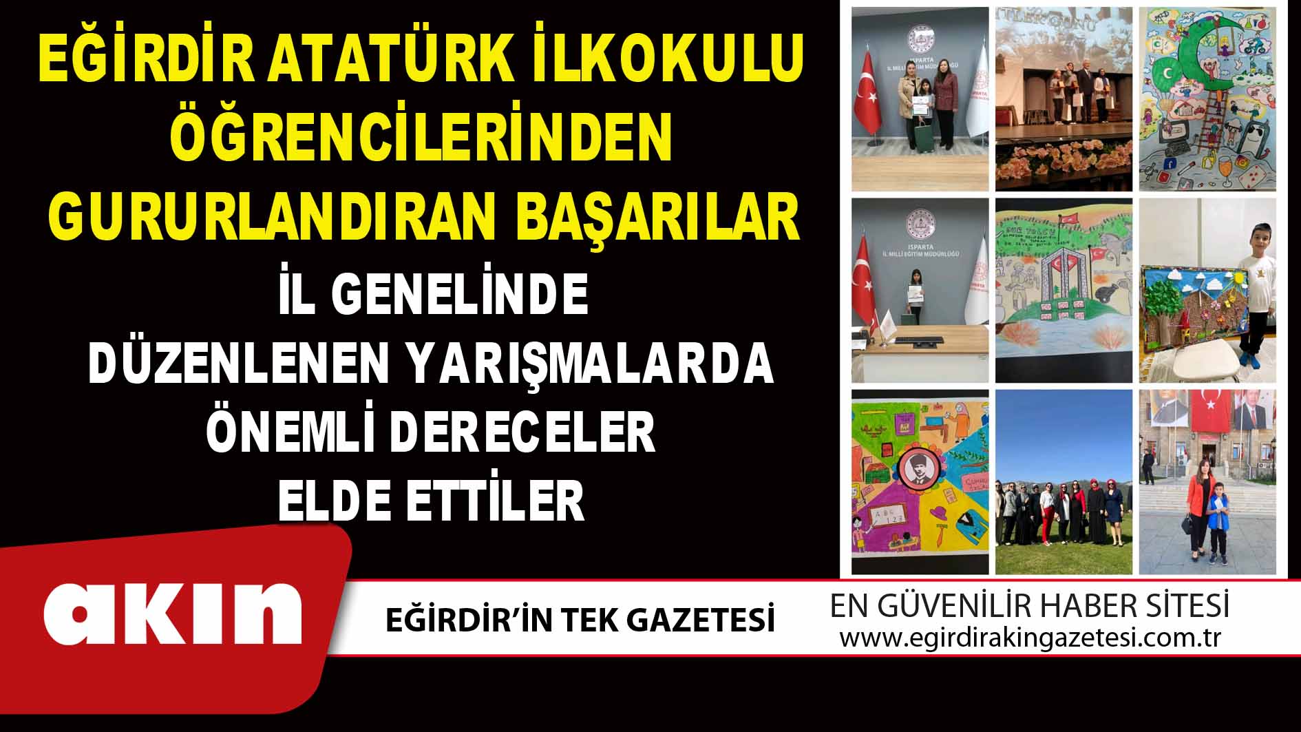 Eğirdir Atatürk İlkokulu Öğrencilerinden Gururlandıran Başarılar