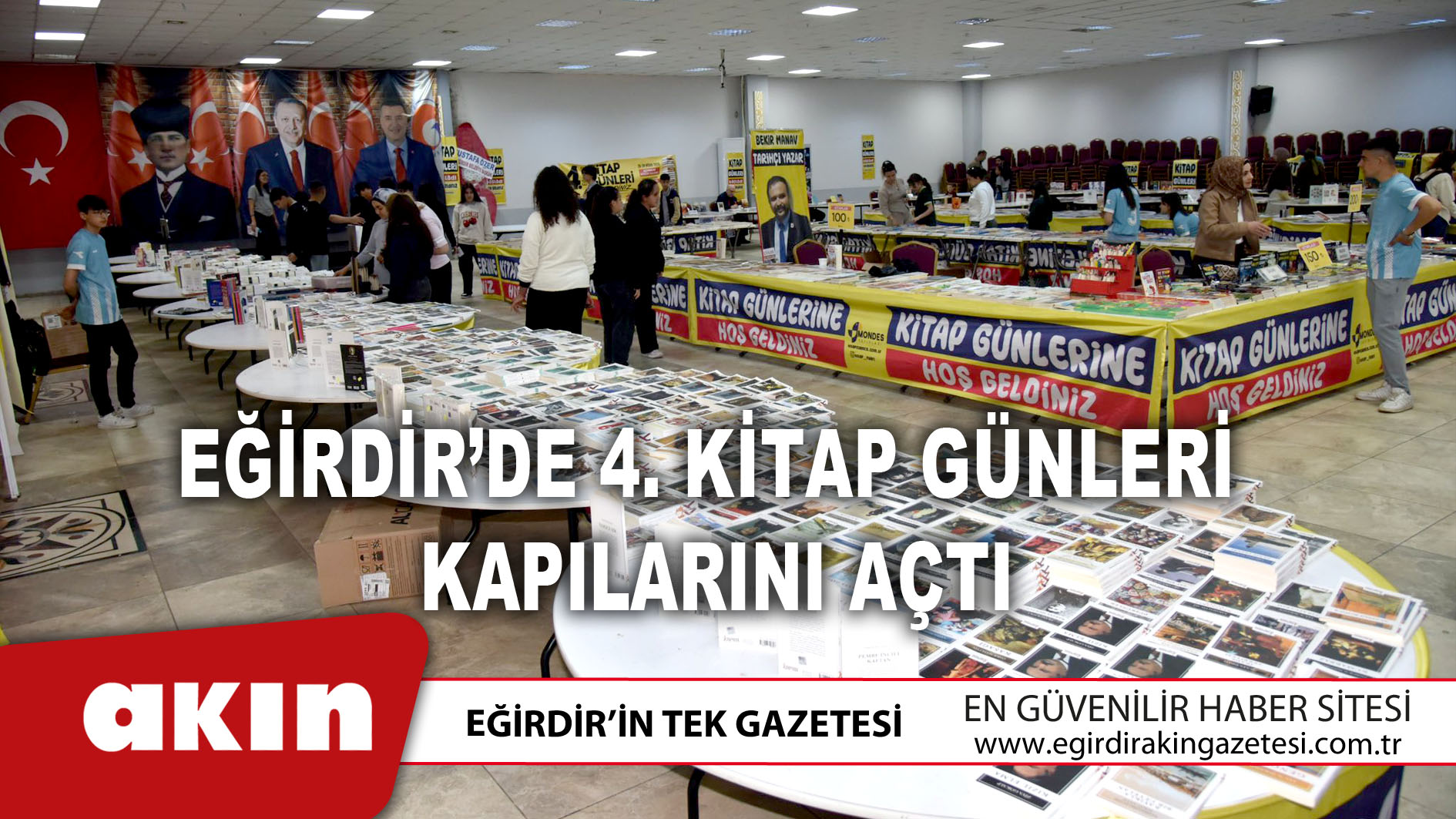 eğirdir haber,akın gazetesi,egirdir haberler,son dakika,Eğirdir’de 4. Kitap Günleri Kapılarını Açtı