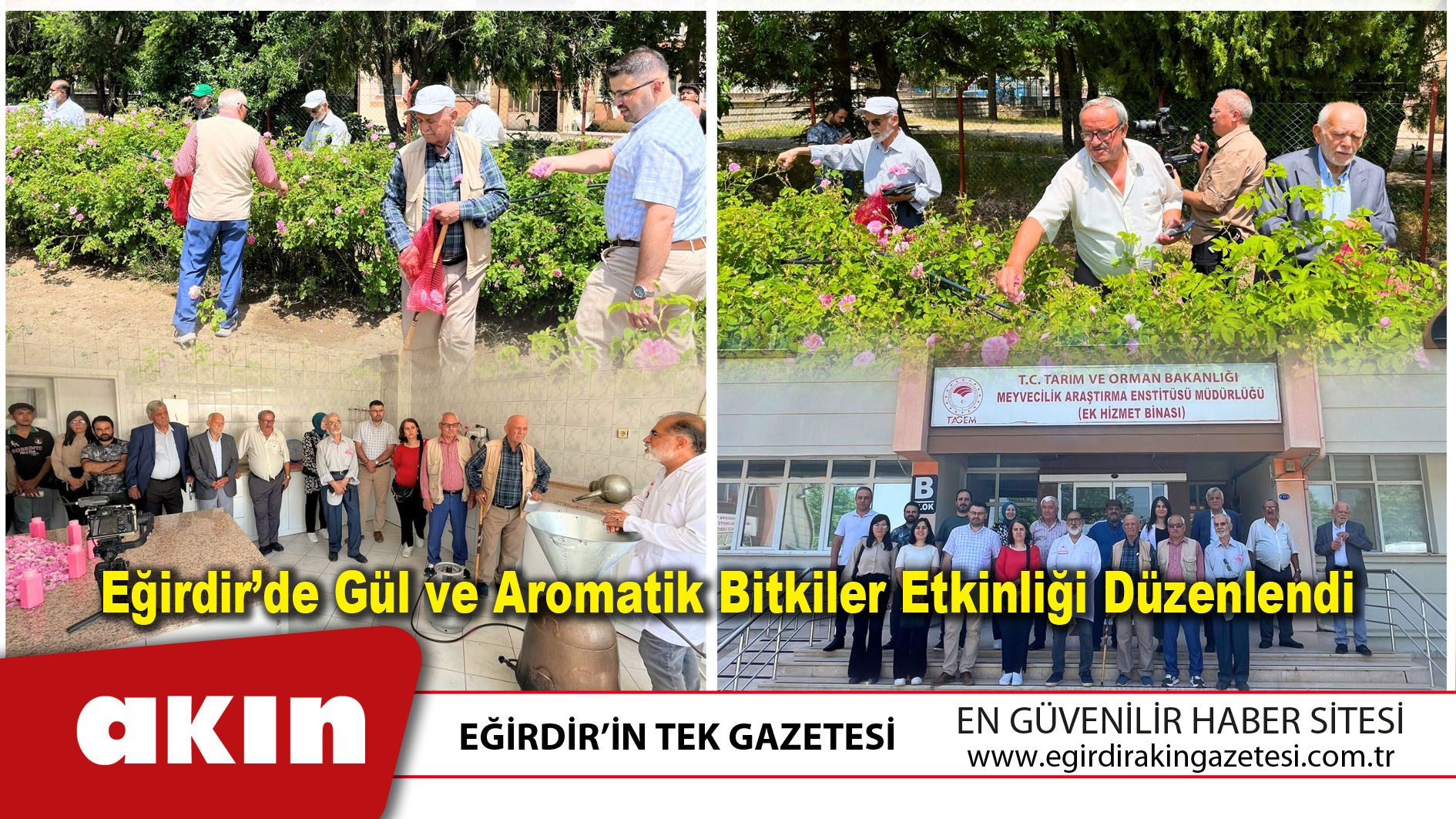 Eğirdir’de Gül ve Aromatik Bitkiler Etkinliği Düzenlendi